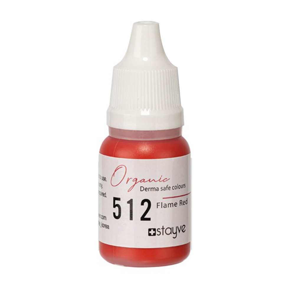 Stayve 512 Flame Red Organic Lip Pigment 10ml SFR512