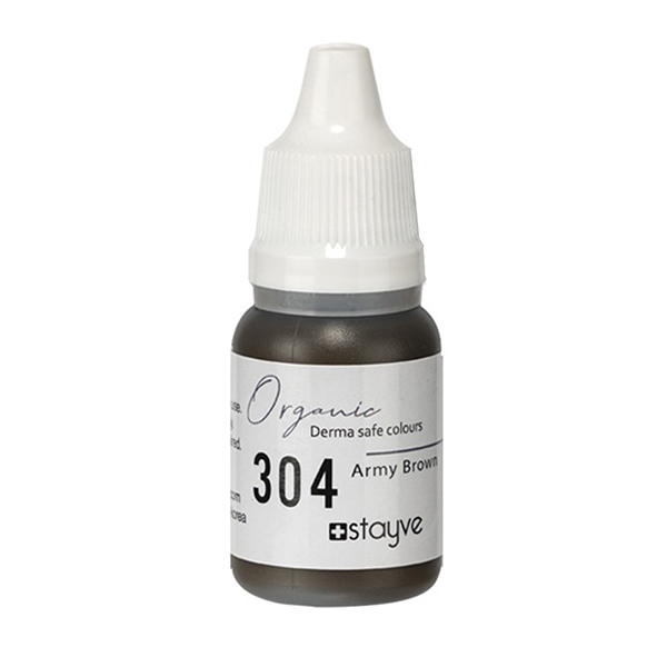 Stayve 304 Army Brown Organic Eyebrow Pigment 10ml SAB304