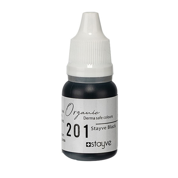 Stayve 201 Black Organic Microblading Eyeliner Pigment 10ml SB201