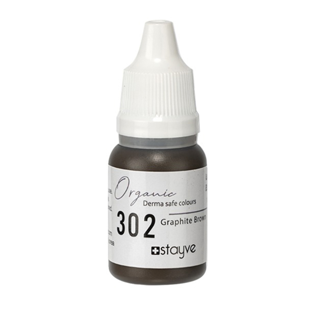Stayve 302 Graphite Brown Organic Eyebrow Pigment 10ml SGB302