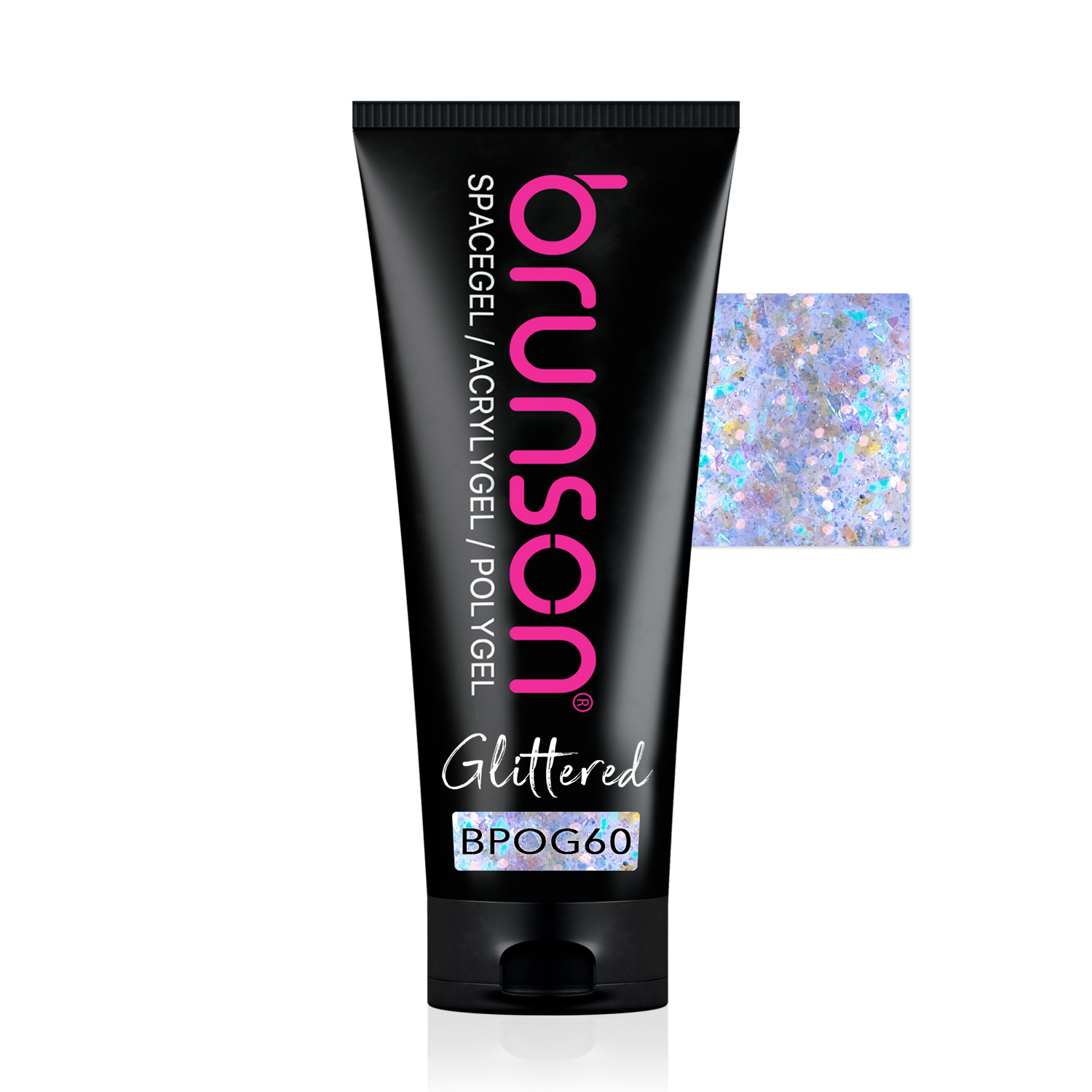 Glitter Polygel Nail Extension