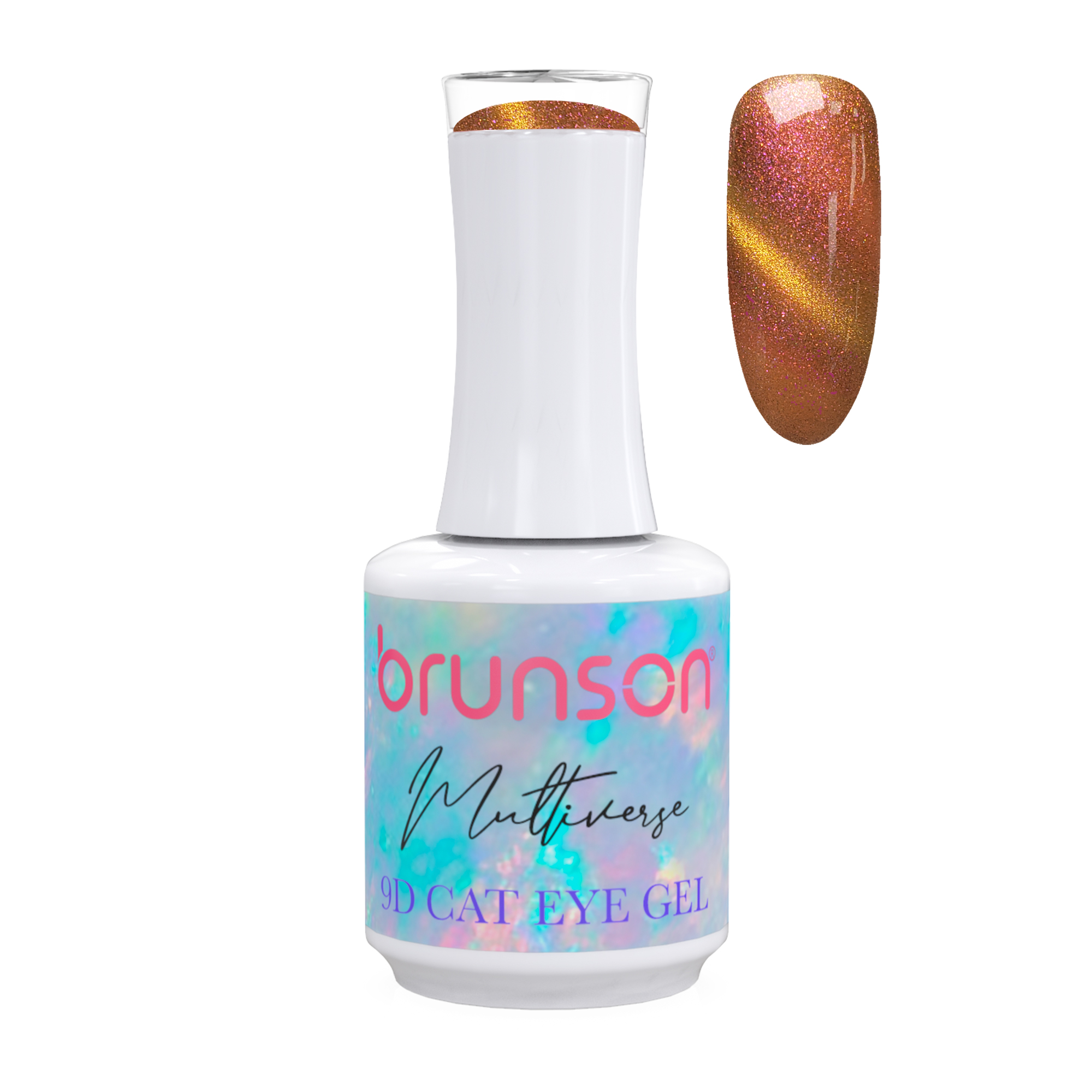Brunson Multiverse 9D Cat Eye Gel Polish Galaxy Magnetic UV LED Gel Nail polish 18ml BM9D01