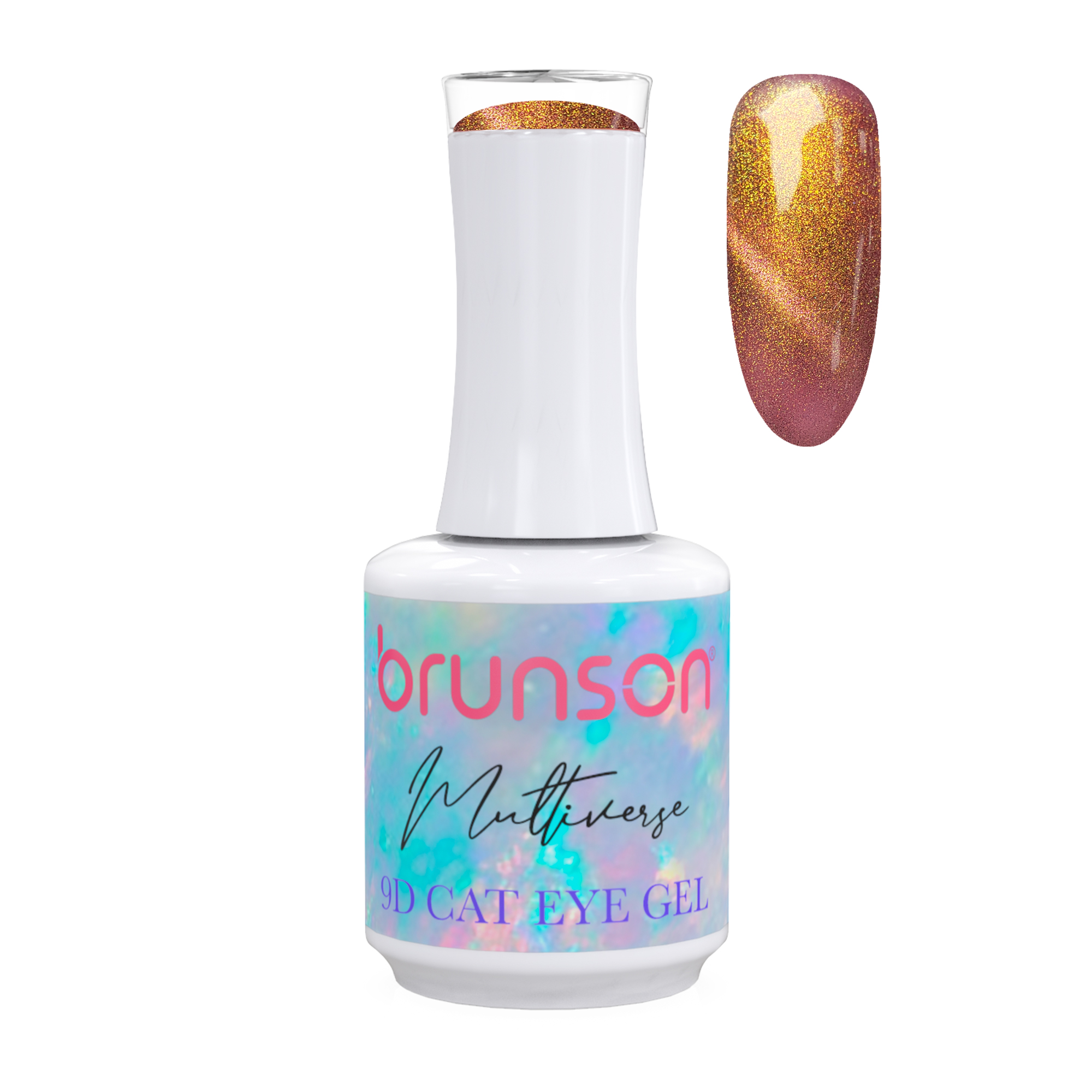 Brunson Multiverse 9D Cat Eye Gel Polish Galaxy Magnetic UV LED Gel Nail polish 18ml BM9D02