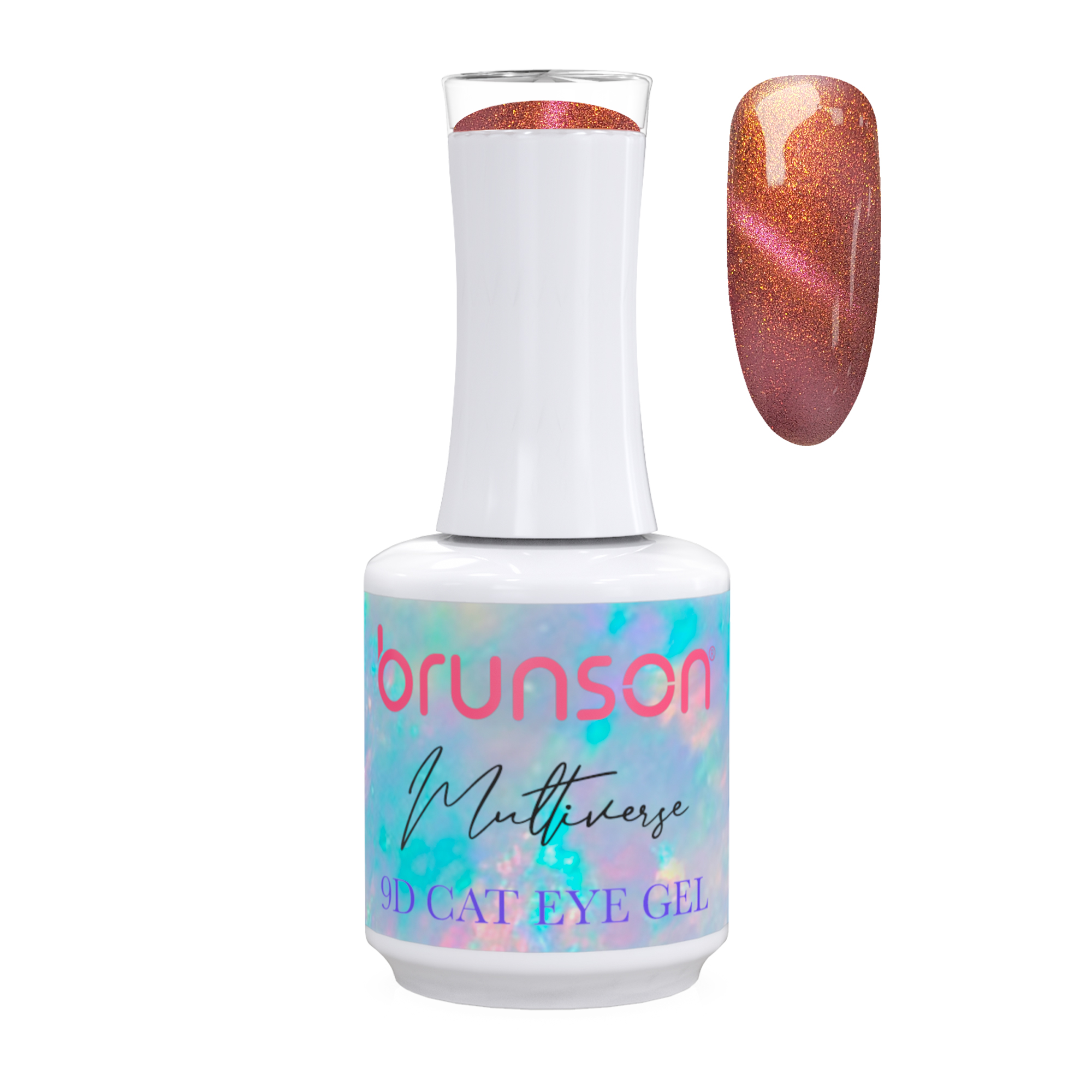 Brunson Multiverse 9D Cat Eye Gel Polish Galaxy Magnetic UV LED Gel Nail polish 18ml BM9D03