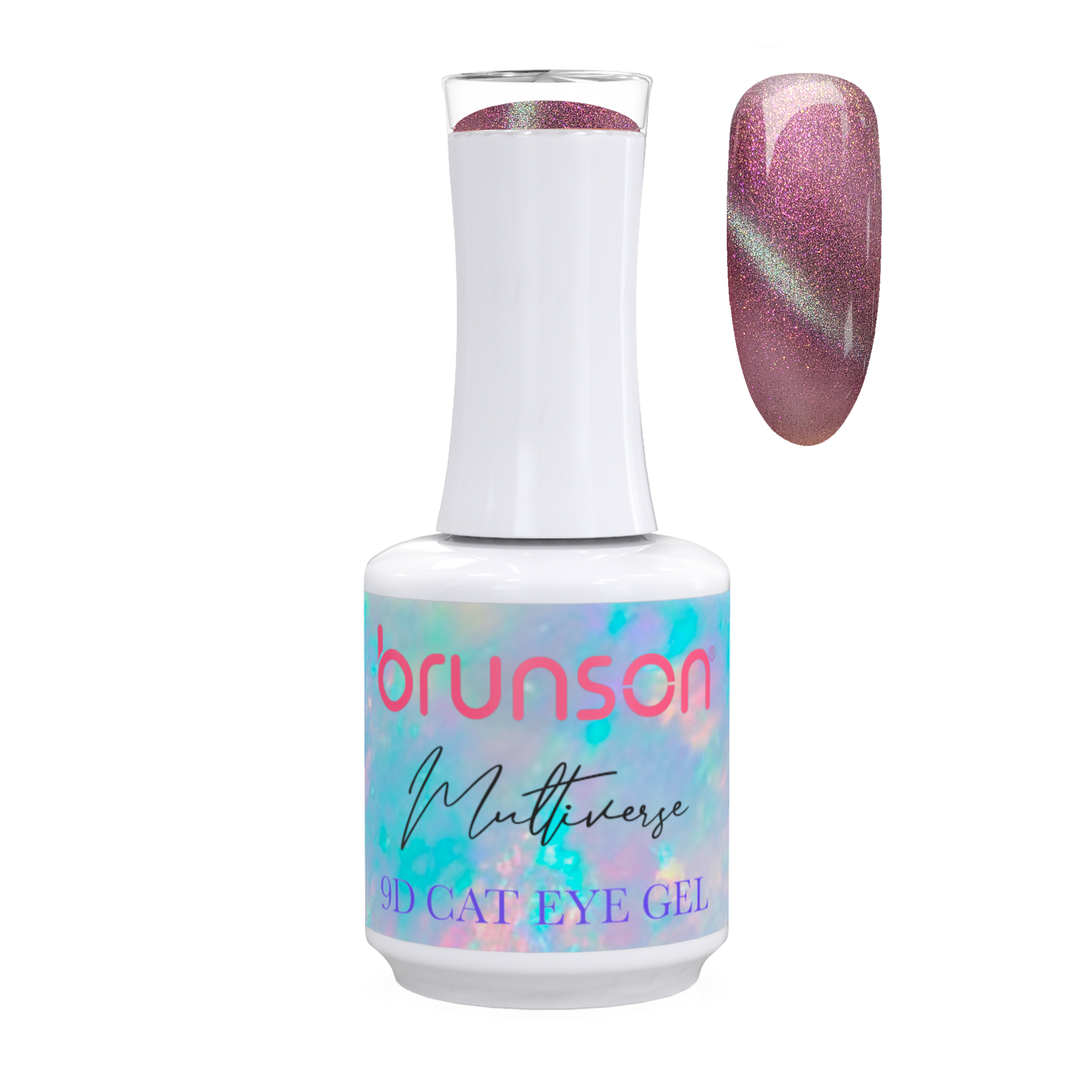 Brunson Multiverse 9D Cat Eye Gel Polish Galaxy Magnetic UV LED Gel Nail polish 18ml BM9D09