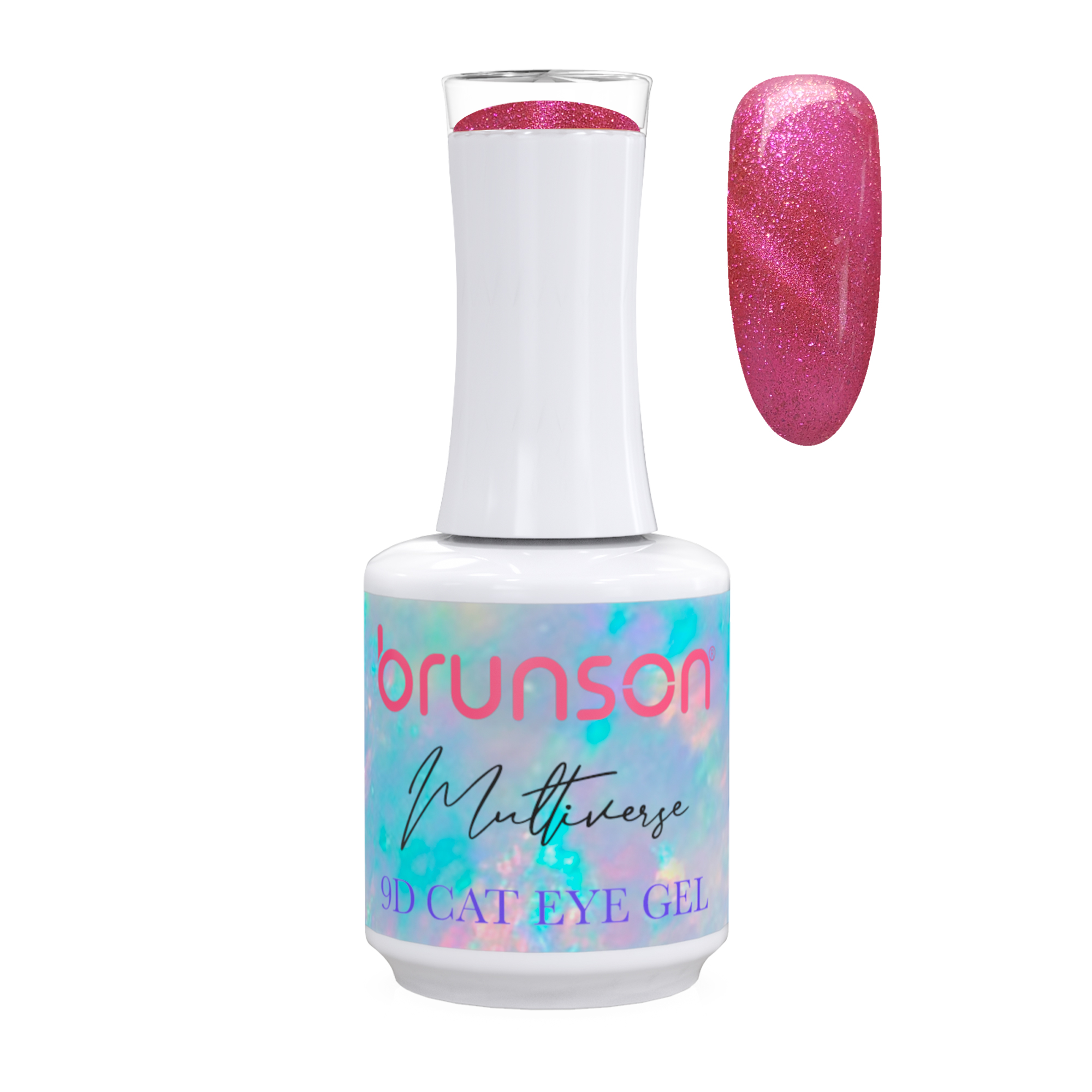Brunson Multiverse 9D Cat Eye Gel Polish Galaxy Magnetic UV LED Gel Nail polish 18ml BM9D10