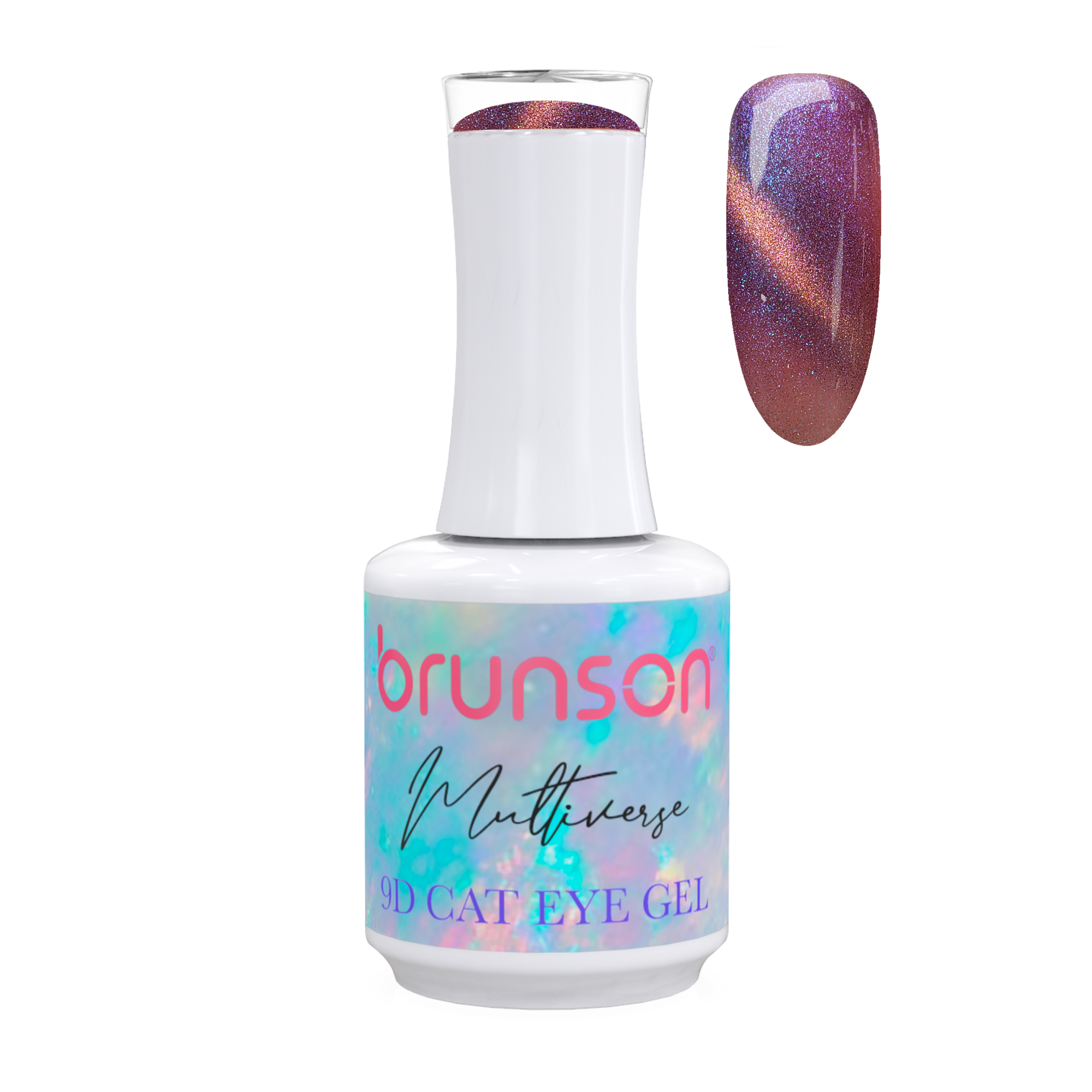 Brunson Multiverse 9D Cat Eye Gel Polish Galaxy Magnetic UV LED Gel Nail polish 18ml BM9D11