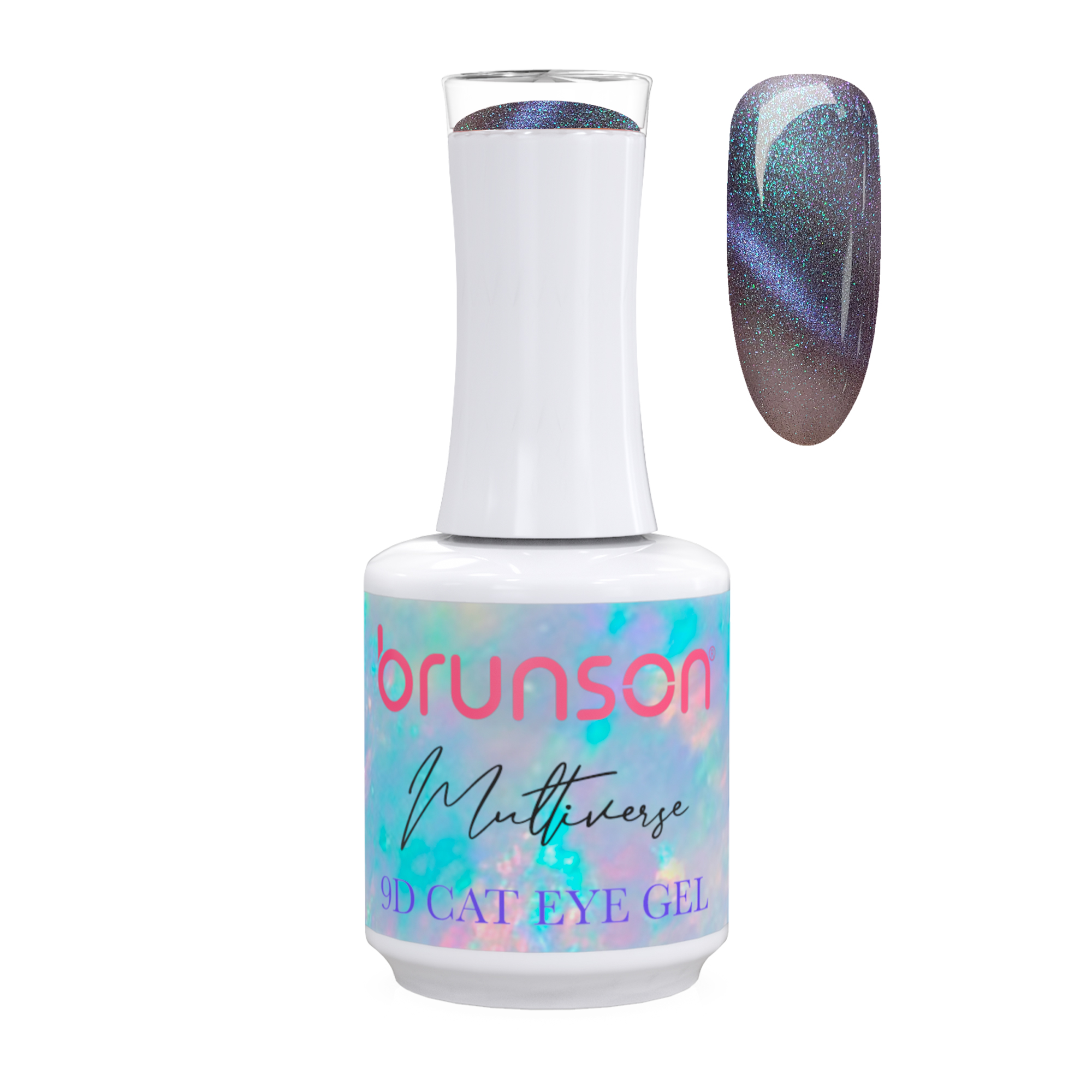 Brunson Multiverse 9D Cat Eye Gel Polish Galaxy Magnetic UV LED Gel Nail polish 18ml BM9D13