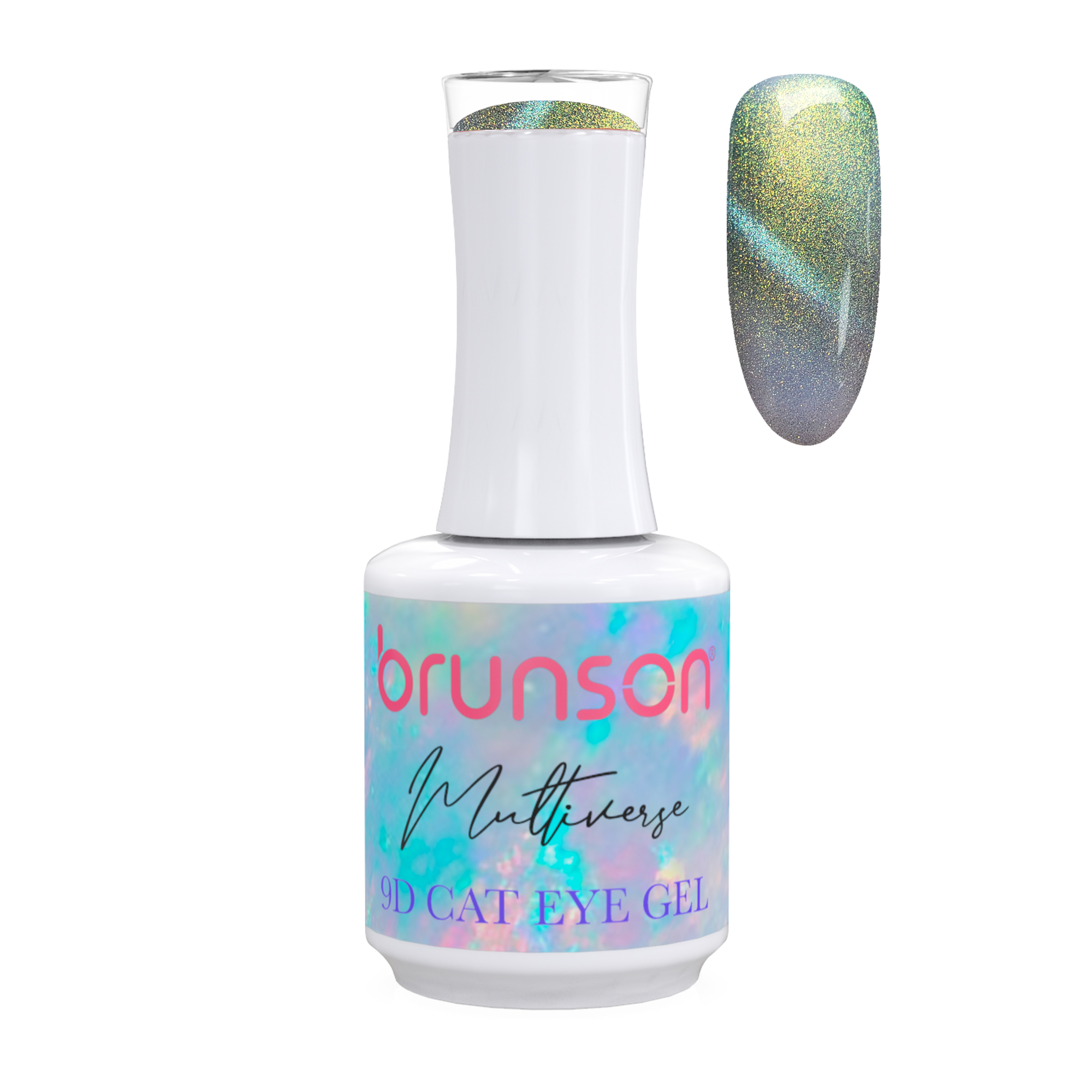 Brunson Multiverse 9D Cat Eye Gel Polish Galaxy Magnetic UV LED Gel Nail polish 18ml BM9D14