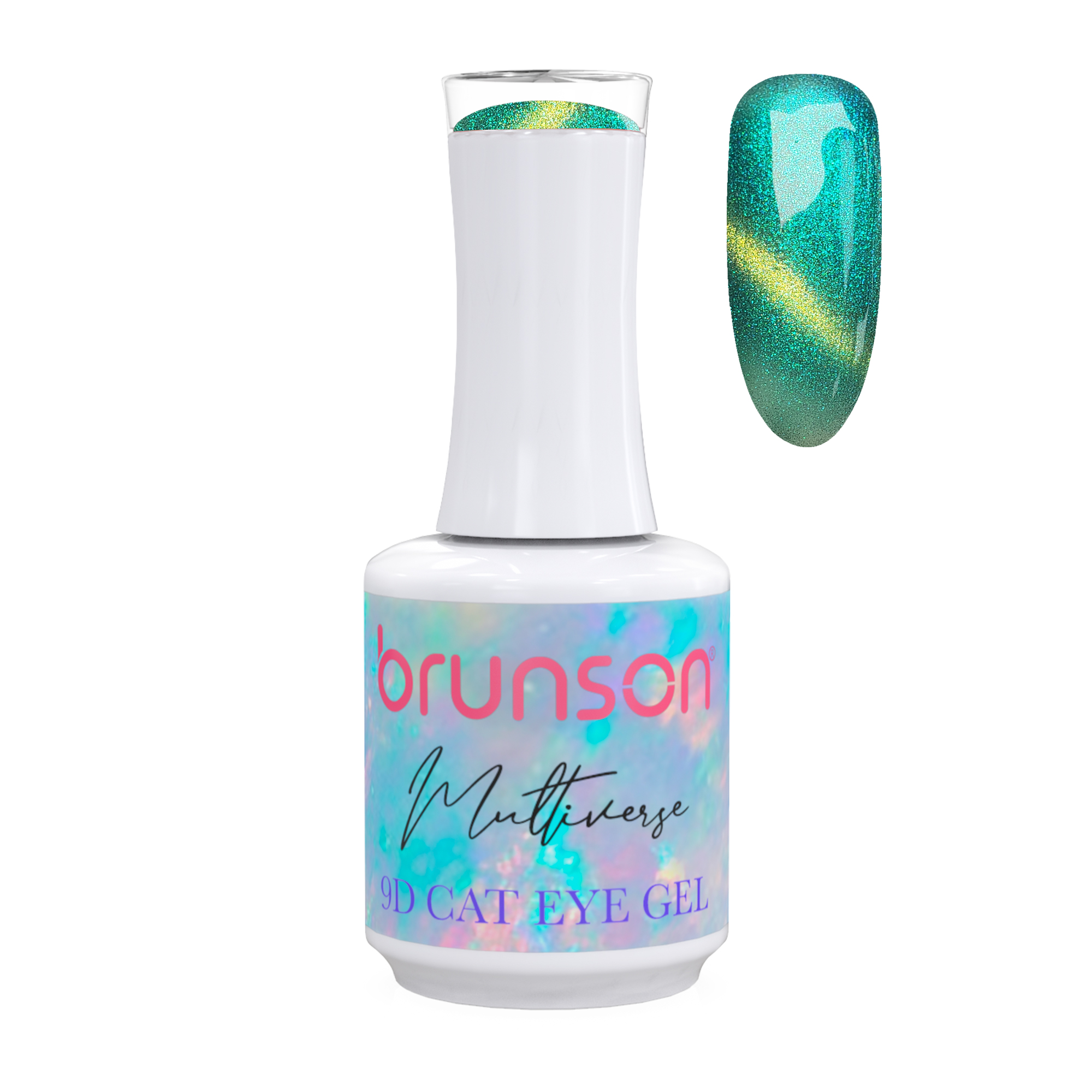Brunson Multiverse 9D Cat Eye Gel Polish Galaxy Magnetic UV LED Gel Nail polish 18ml BM9D18