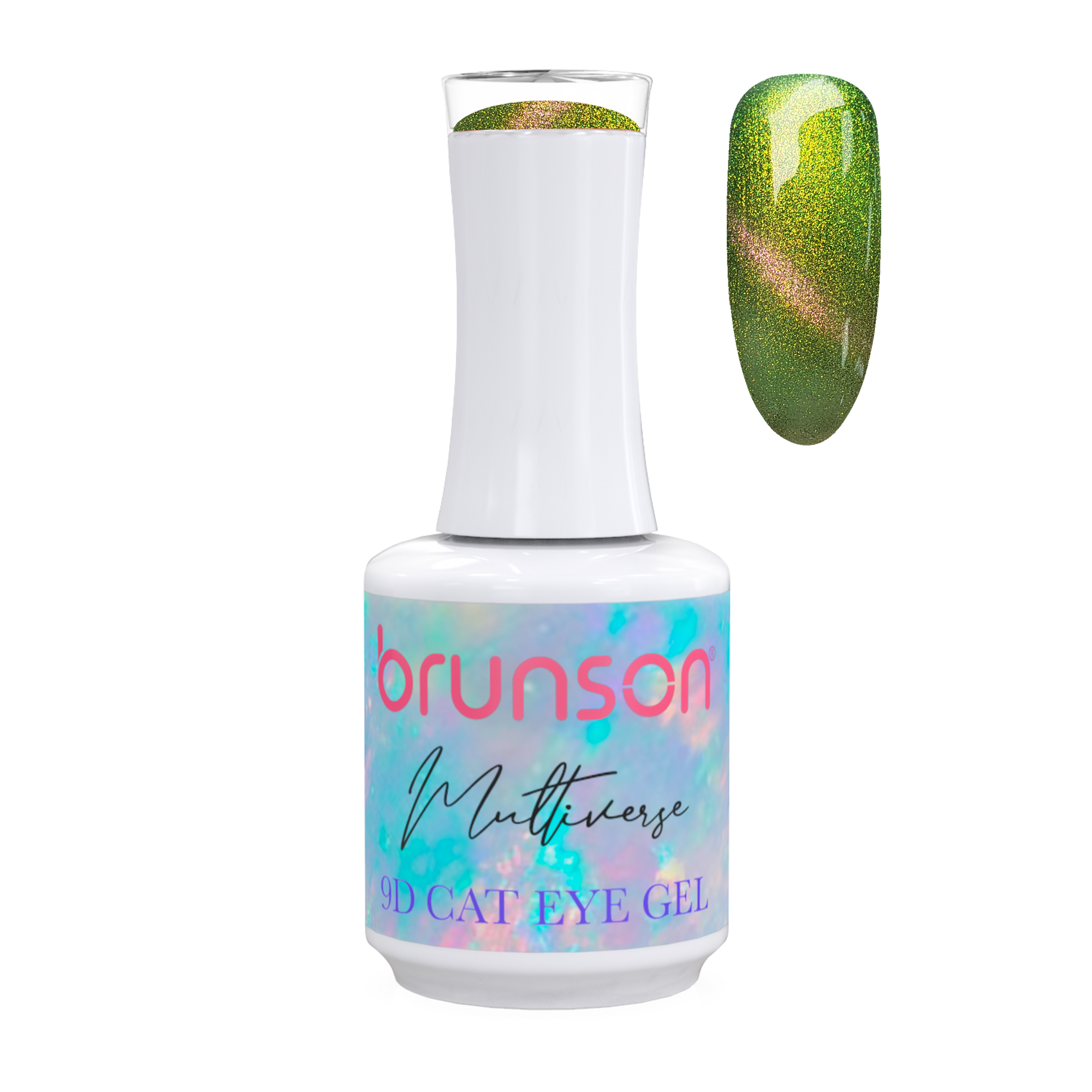 Brunson Multiverse 9D Cat Eye Gel Polish Galaxy Magnetic UV LED Gel Nail polish 18ml BM9D19