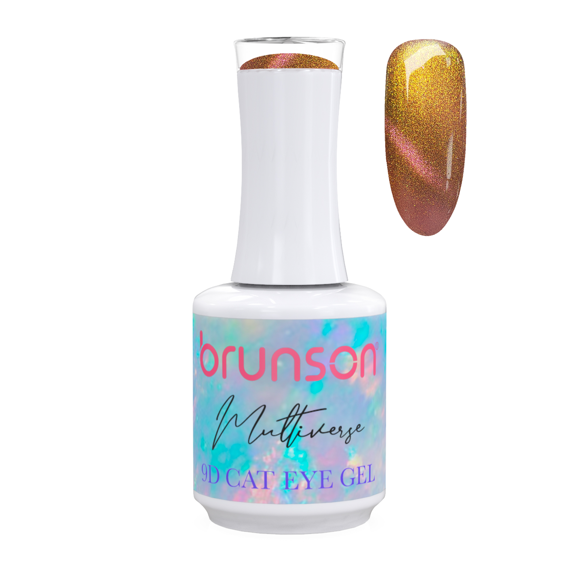 Brunson Multiverse 9D Cat Eye Gel Polish Galaxy Magnetic UV LED Gel Nail polish 18ml BM9D20