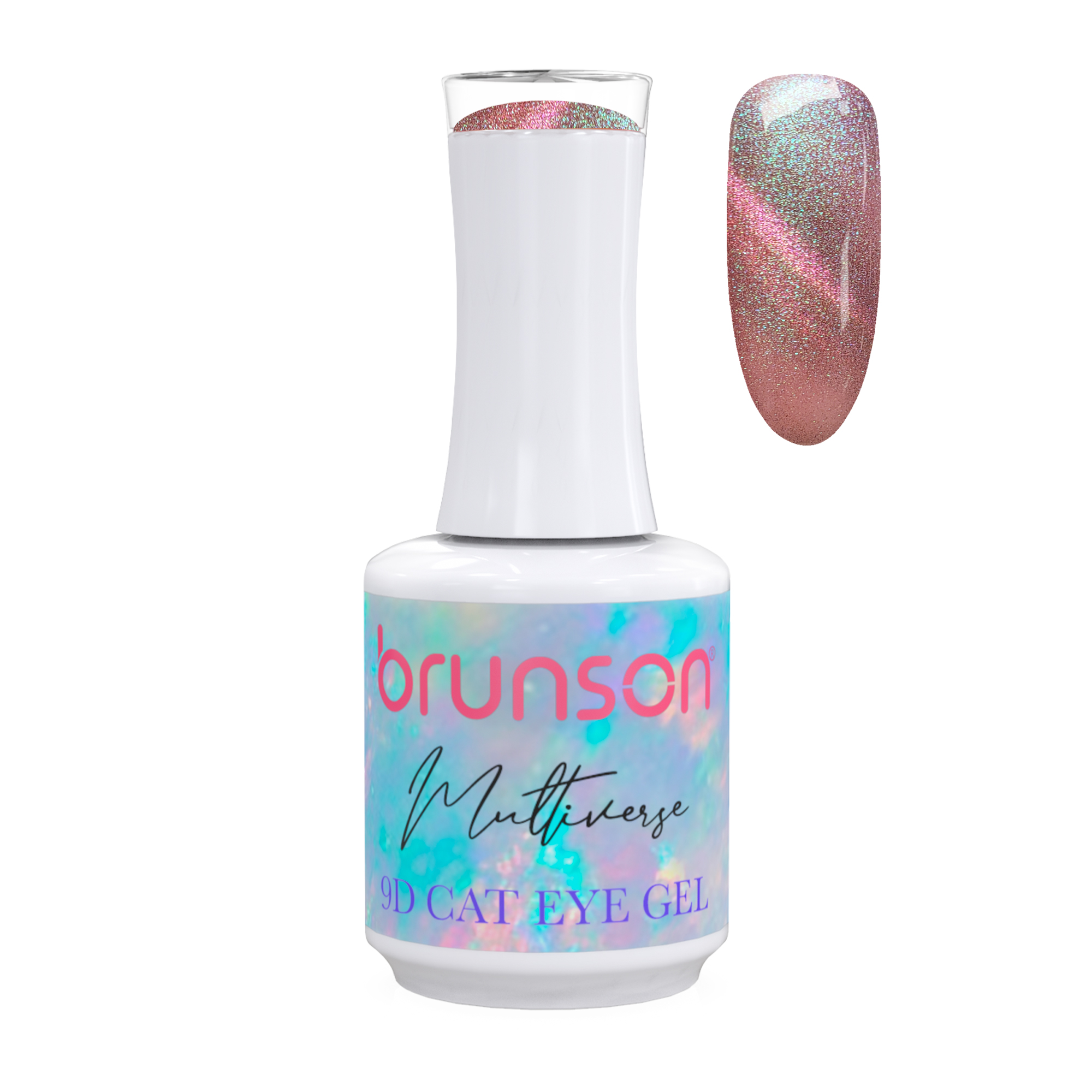 Brunson Multiverse 9D Cat Eye Gel Polish Galaxy Magnetic UV LED Gel Nail polish 18ml BM9D21