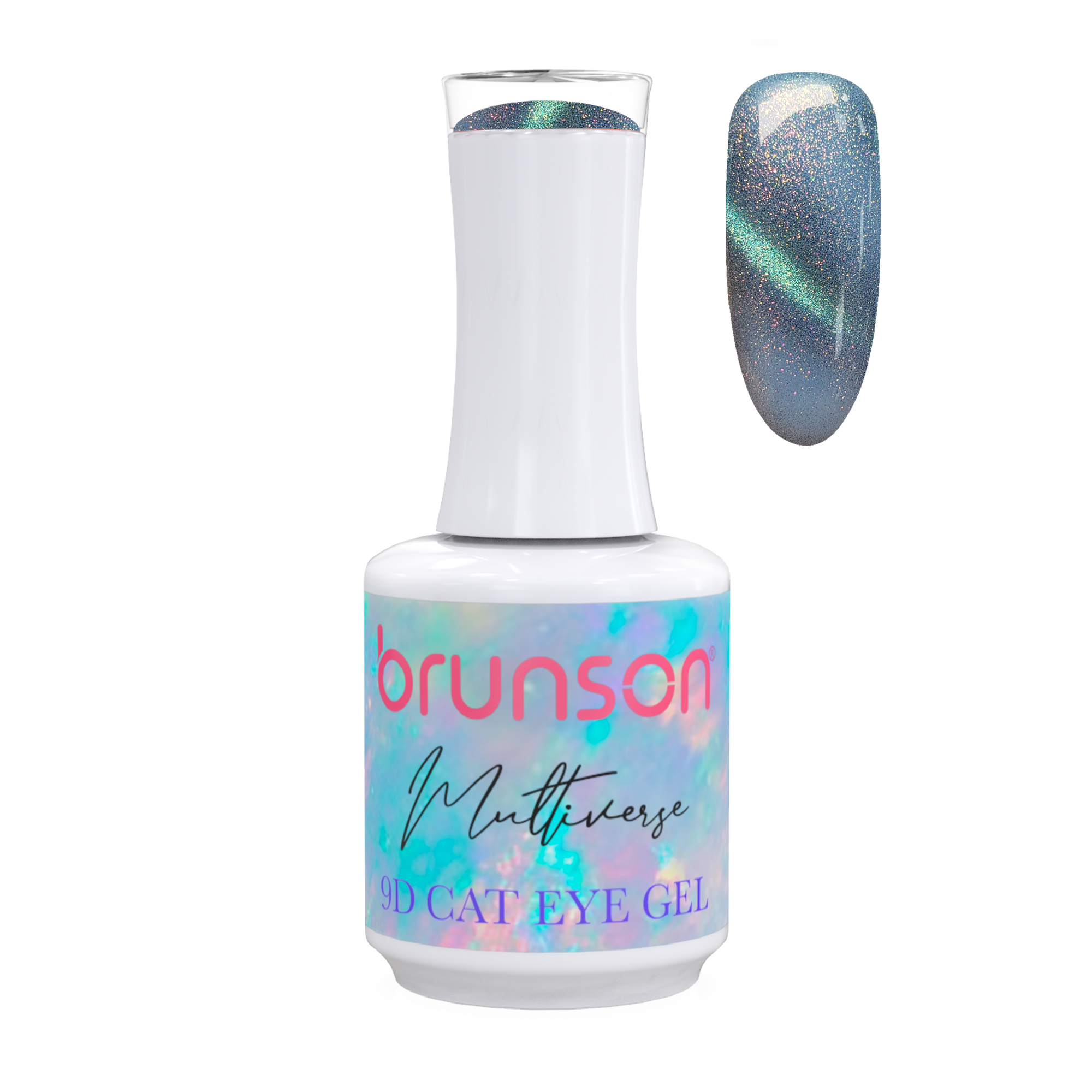 Brunson Multiverse 9D Cat Eye Gel Polish Galaxy Magnetic UV LED Gel Nail polish 18ml BM9D23
