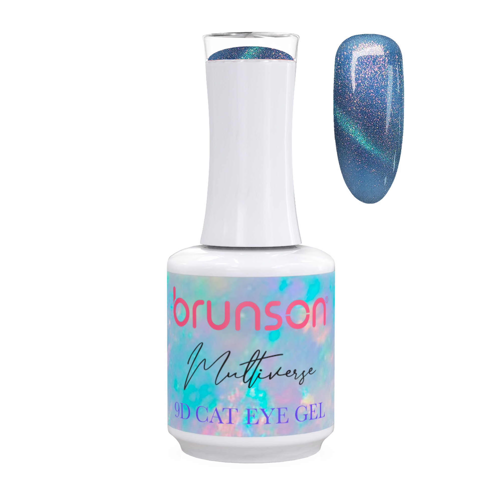 Brunson Multiverse 9D Cat Eye Gel Polish Galaxy Magnetic UV LED Gel Nail polish 18ml BM9D24