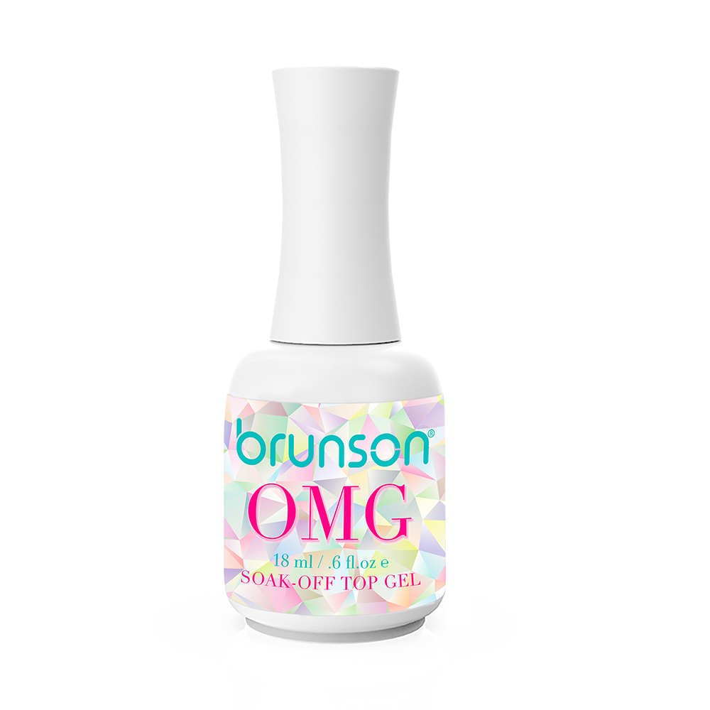 Brunson OMG Soak-Off Top Gel for Nails 18ml BOMGTC