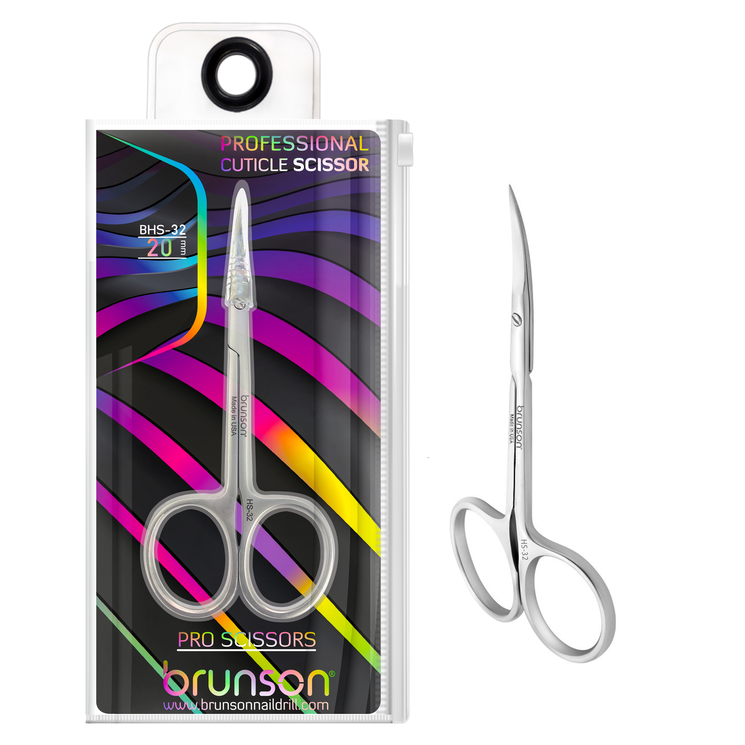 Brunson Professional Cuticle Scissors 32-20mm BHS-32