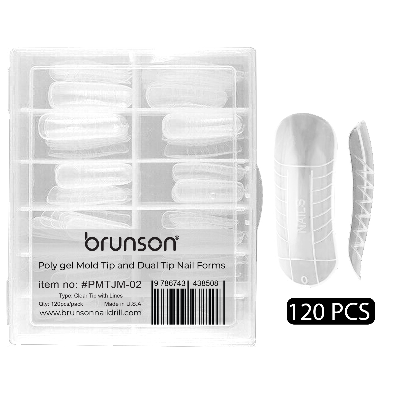 Brunson Polygel mold tips