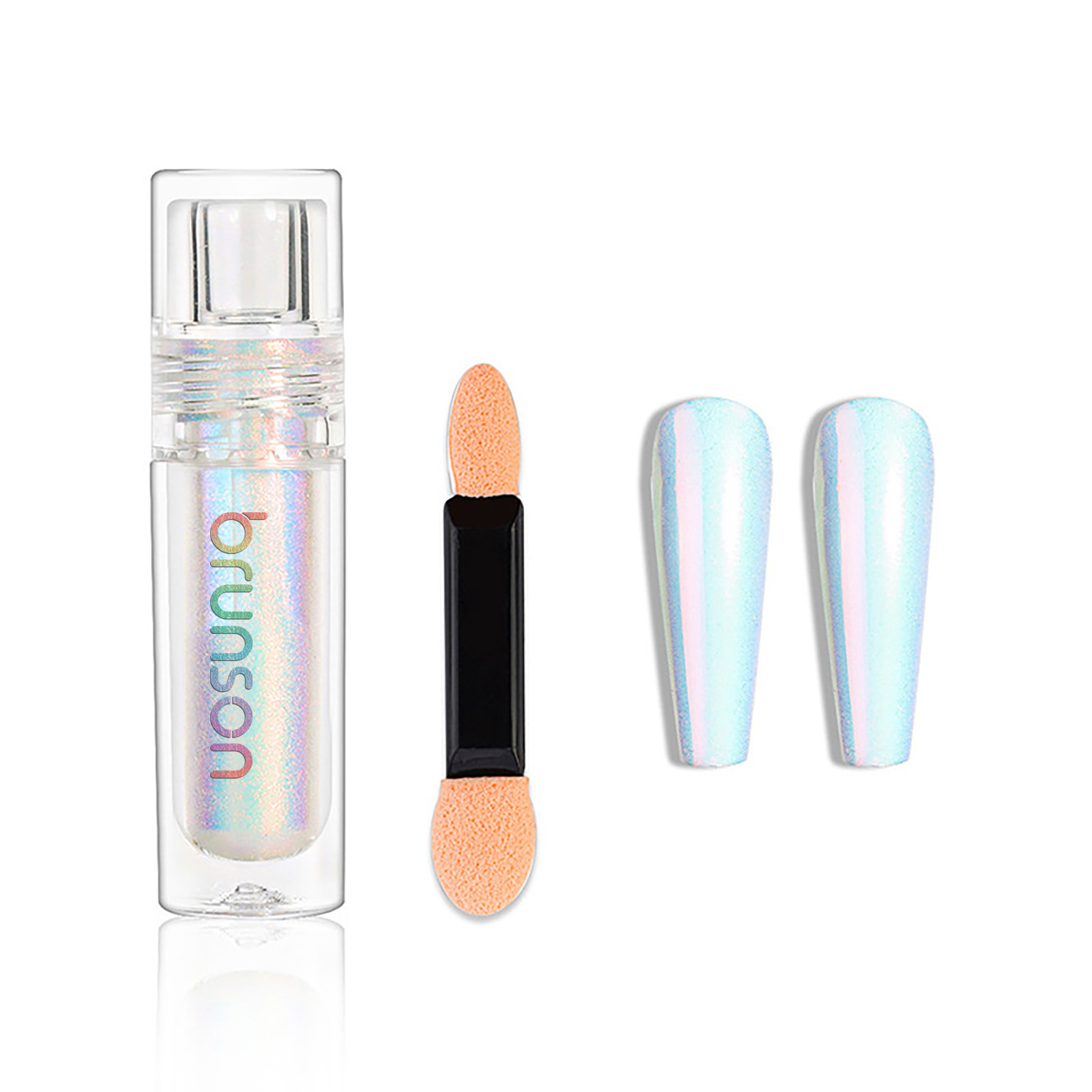 Tube Liquid Type Mirror Chrome Powder With Brush Inside For Professional Nail Art Decor Manicure Nail Glitter Pigment BSC06