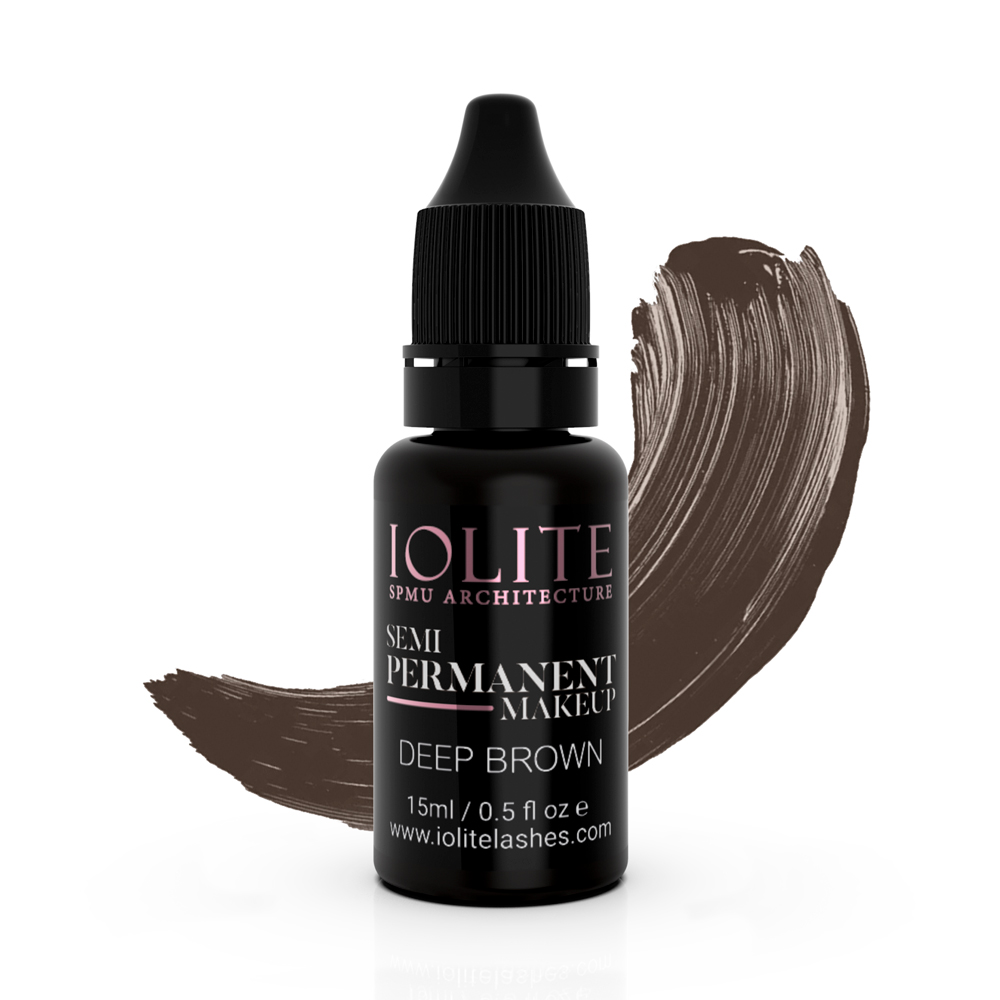 Iolite Semi permanent makeup ink Deep Brown 15ml