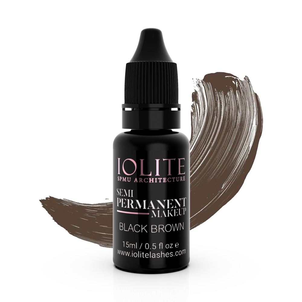 Iolite Semi permanent makeup ink Black brown 15ml ISPMU11-N