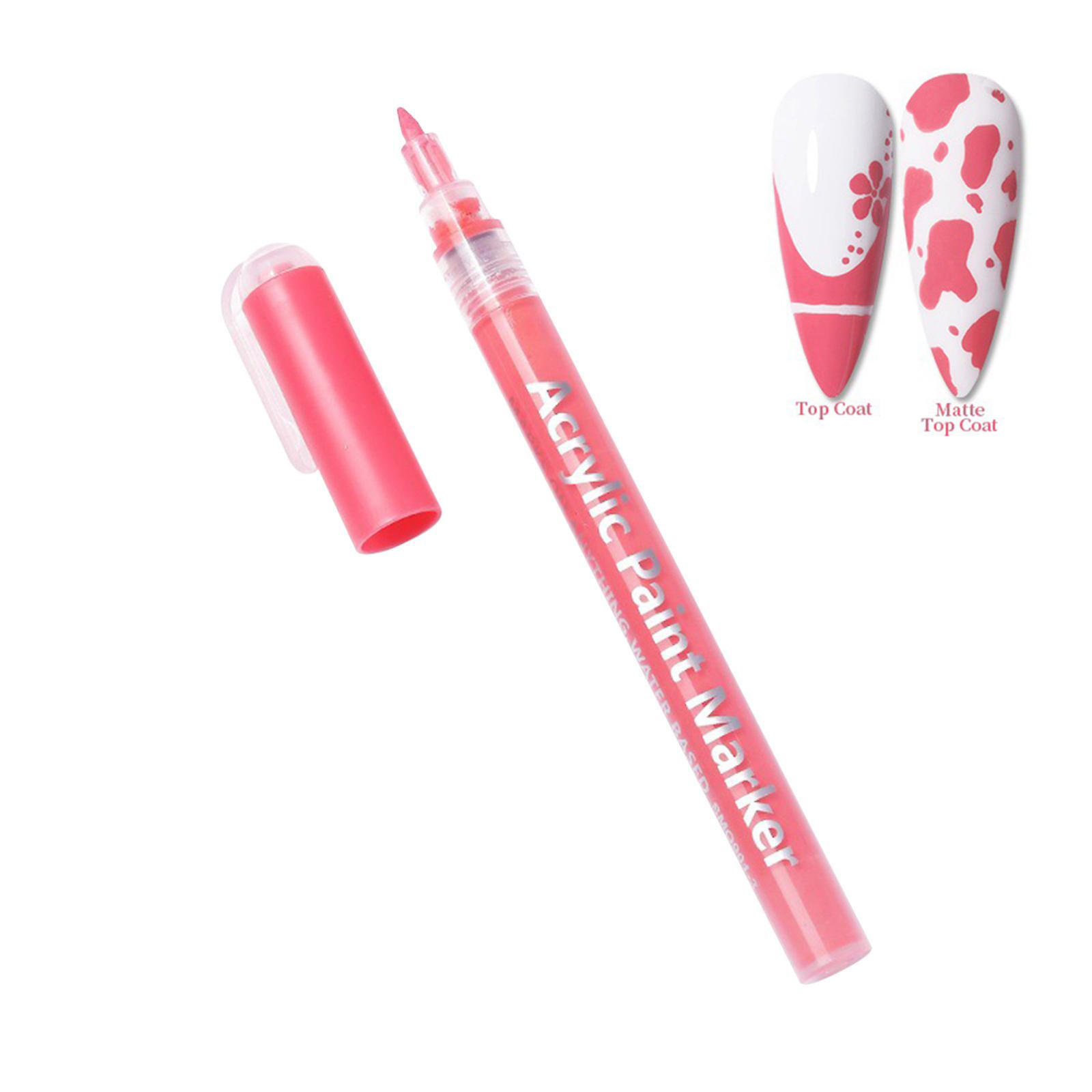 Acrylic Paint Pens Markers Nail Art Pen - Pink
