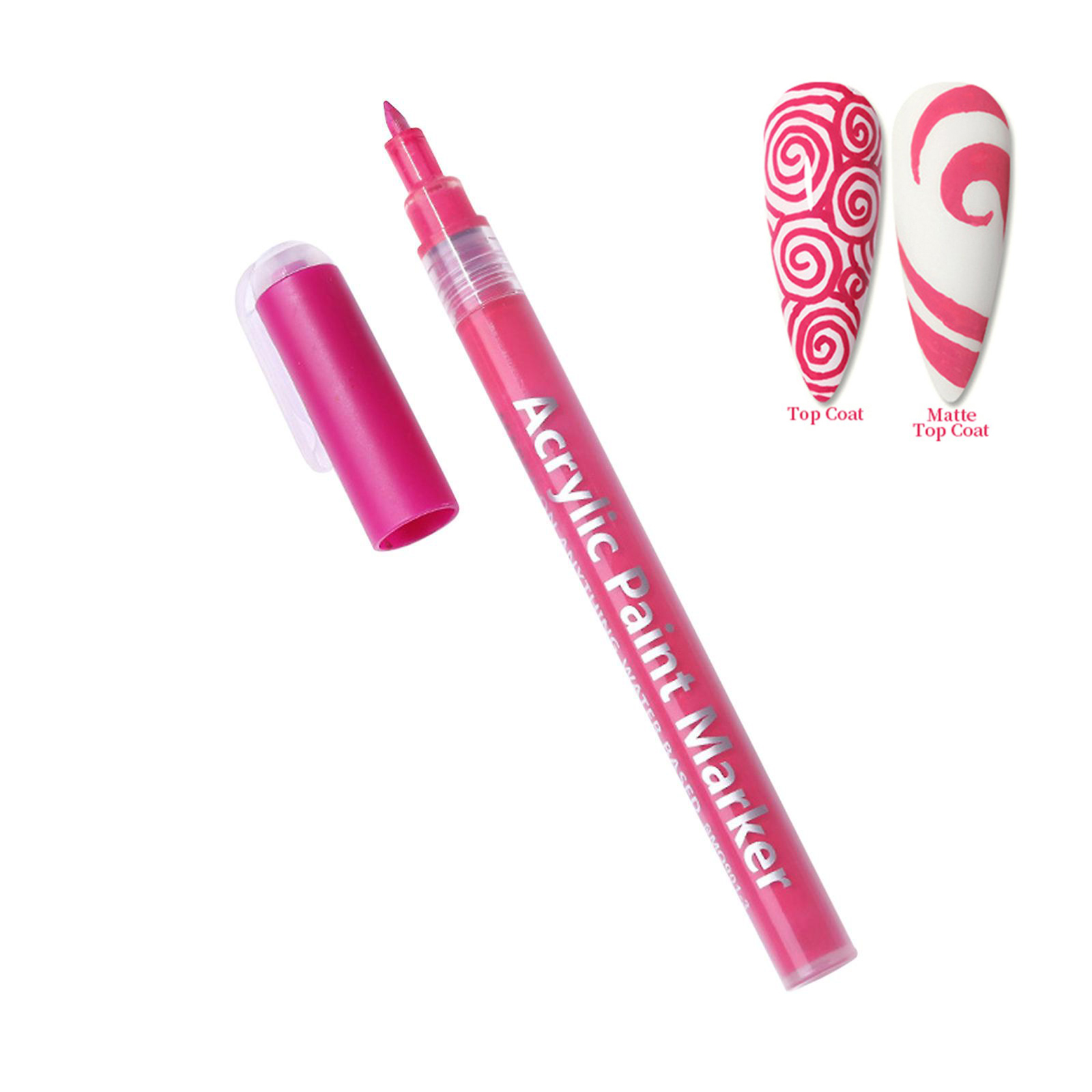 Acrylic Paint Pens Markers Nail Art Pen - Dark Pink