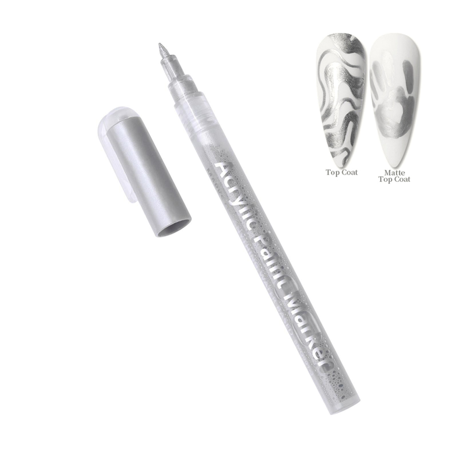 Acrylic Paint Pens Markers Nail Art Pen - Silver