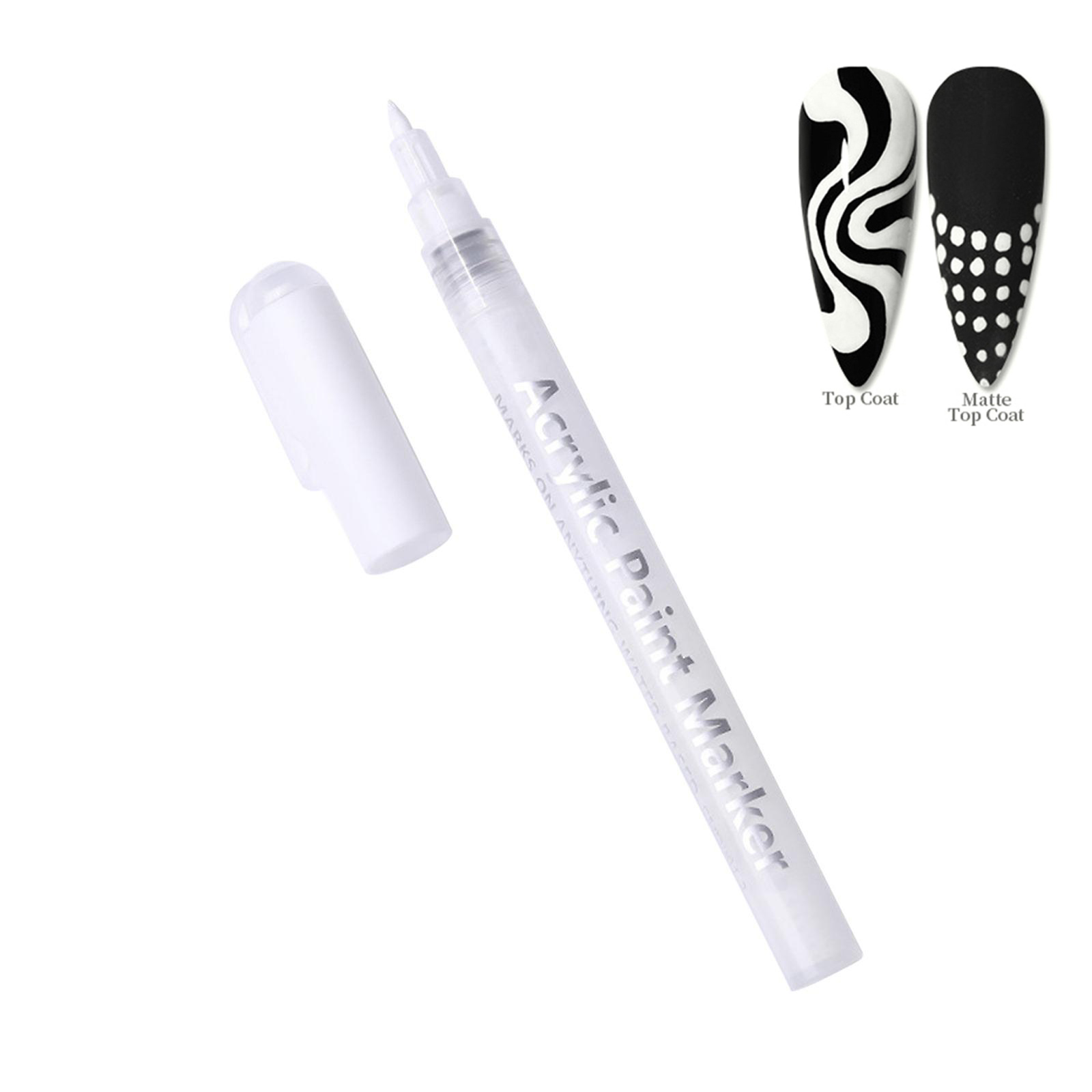 Acrylic Paint Pens Markers Nail Art Pen - White