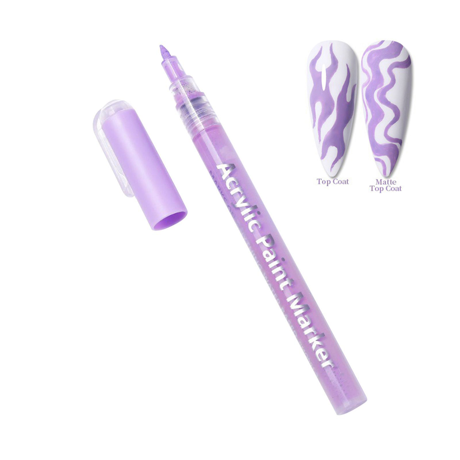 Acrylic Paint Pens Markers Nail Art Pen - Violet