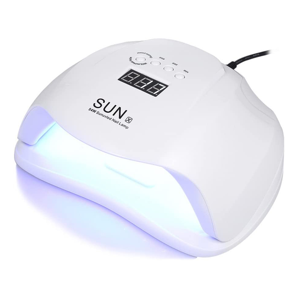 54W UV LED Nail Lamp Professional Sunlight Nail Gail Dryer Machine for Fingernails & Toenails Sunx
