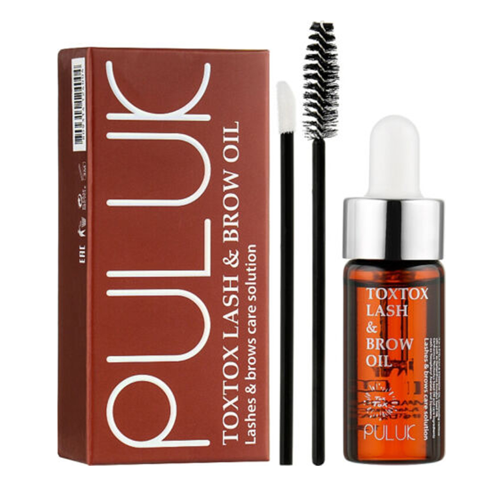 Lash & Brow Growth Oil Puluk Toxtox Care Solution For Eyelashes & Eyebrows 13 g PLBO