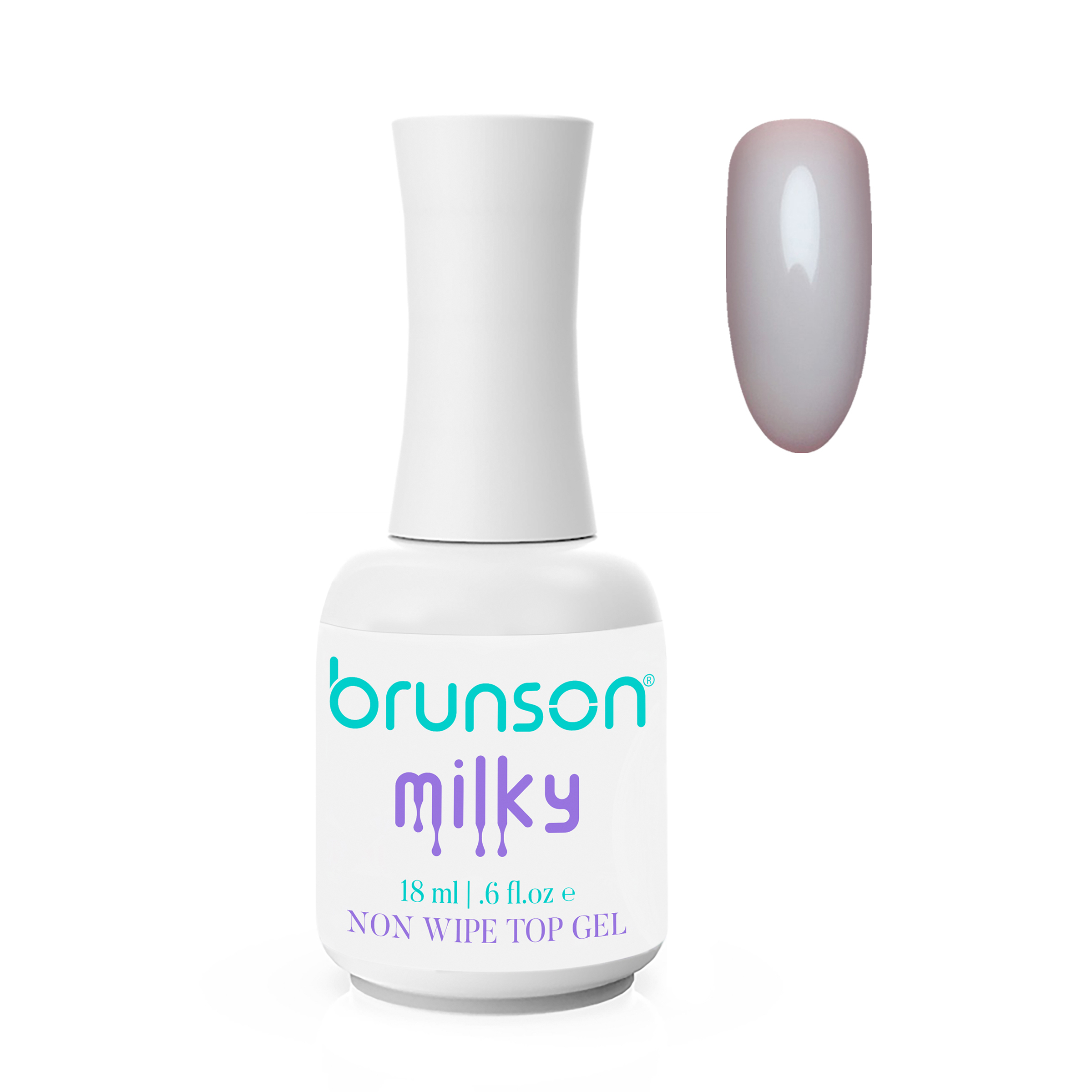 Brunson Milky White No Wipe UV/LED gel Top 18ml BMKTC