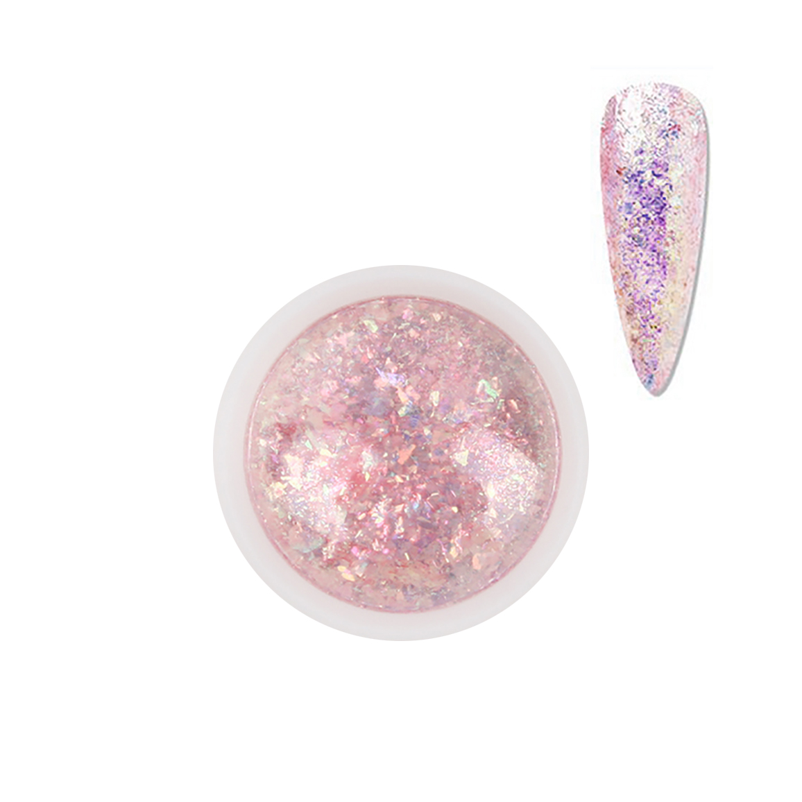 Nail Art Decoration Aurora Shattered Glass Glitter Flakes BGF01