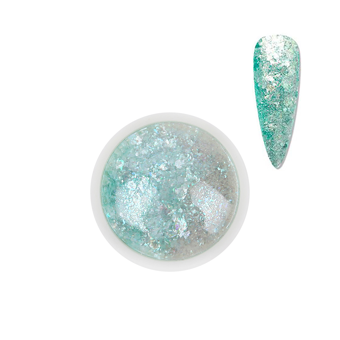 Nail Art Decoration Aurora Shattered Glass Glitter Flakes BGF05