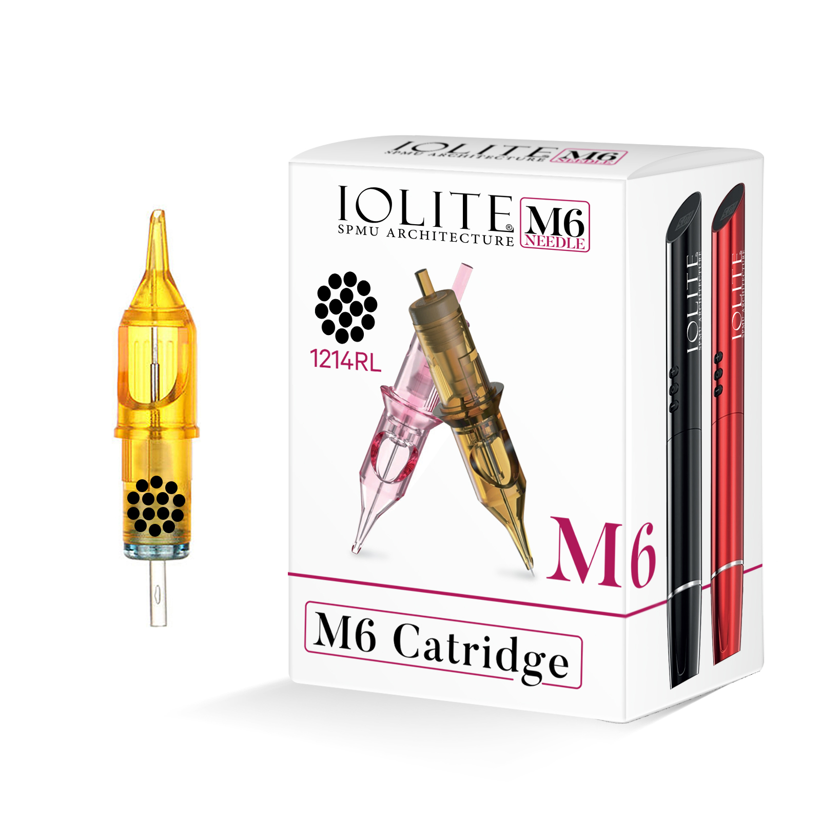 Iolite M6 Disposable Universal Tattoo Needle Cartridges 10Pcs 1214RL