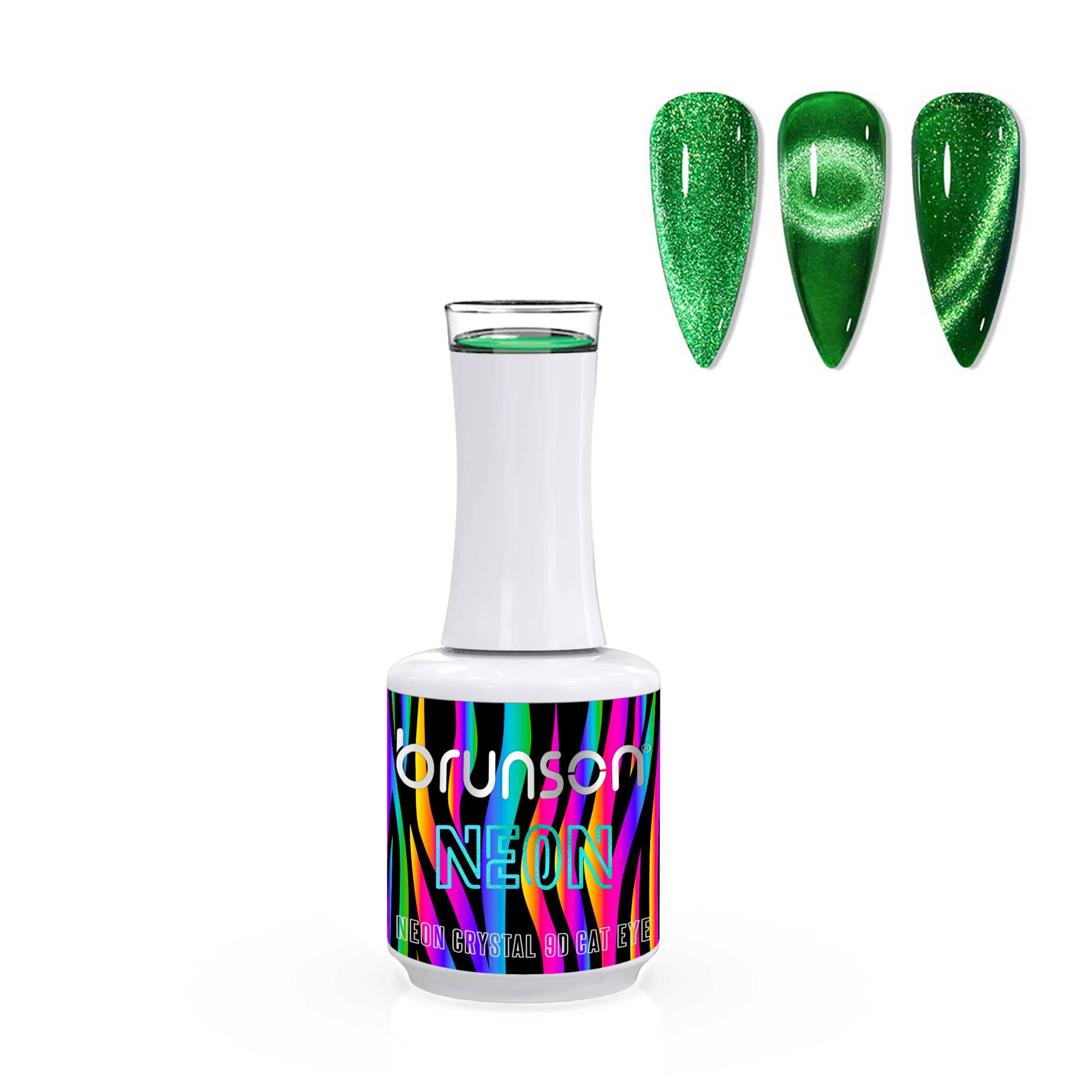 Brunson Neon Crystal 9D Cat Eye B9DNC05