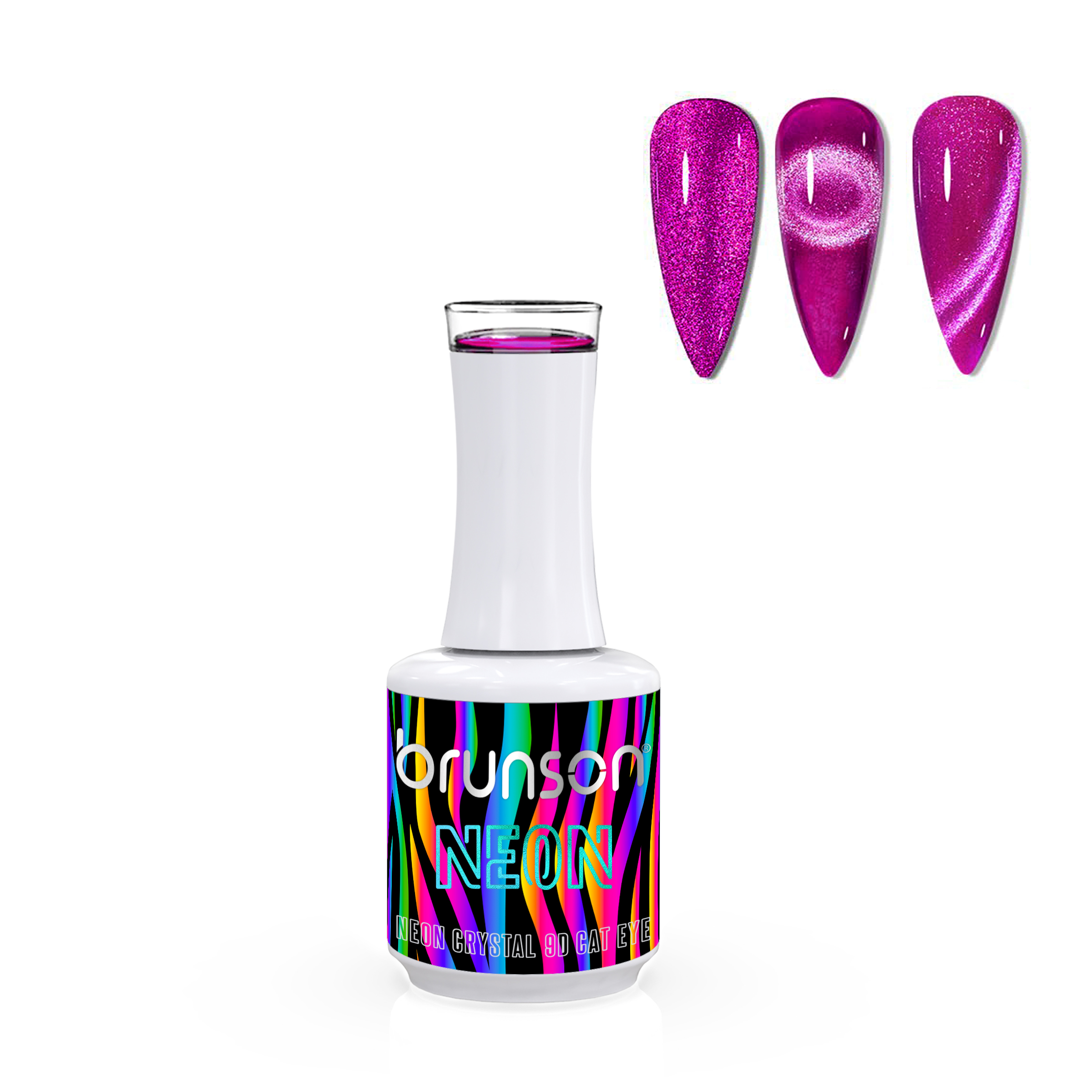Brunson Neon Crystal 9D Cat Eye B9DNC08