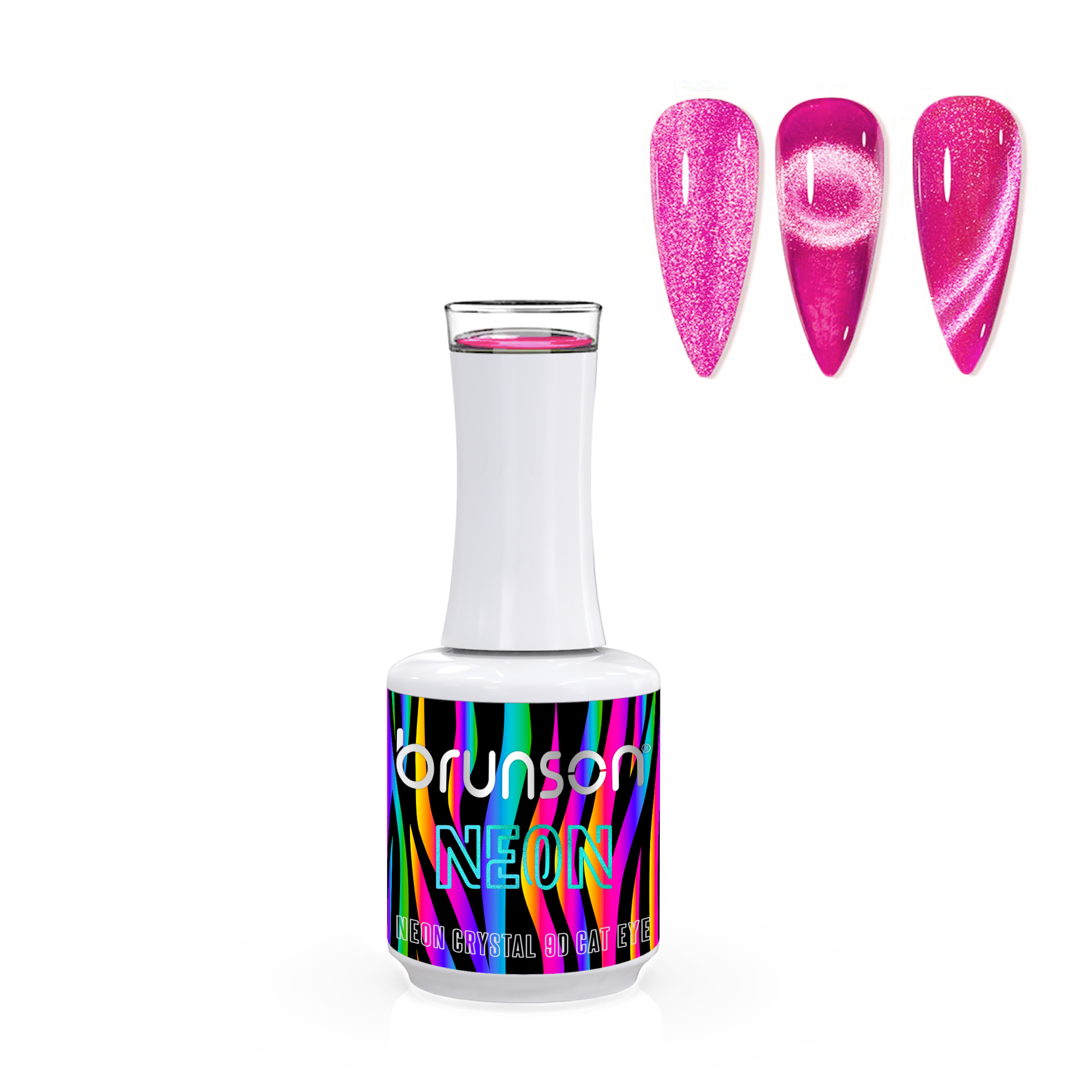 Brunson Neon Crystal 9D Cat Eye B9DNC15