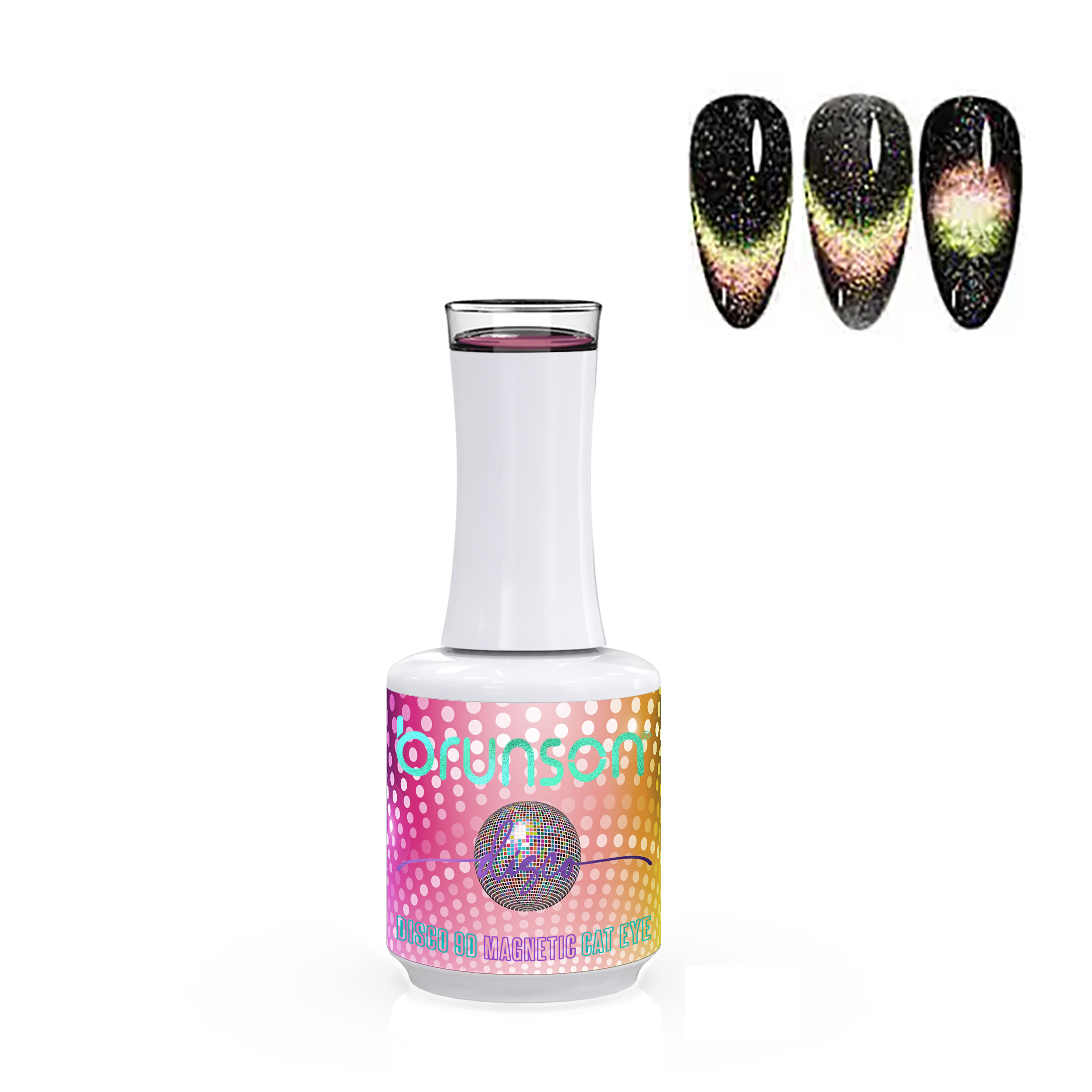 Disco 9D Magnetic Cat Eye Nail Gel Polish B9DD13