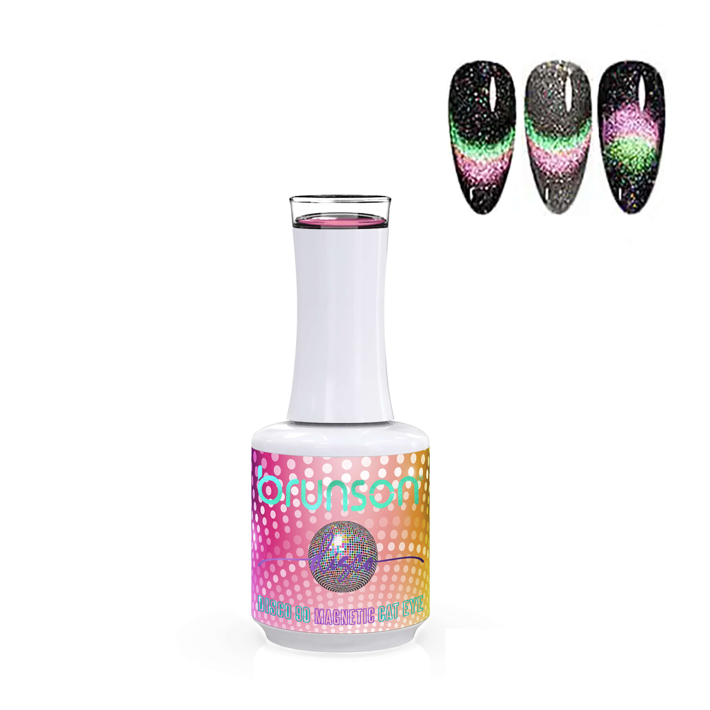 Disco 9D Magnetic Cat Eye Nail Gel Polish B9DD14