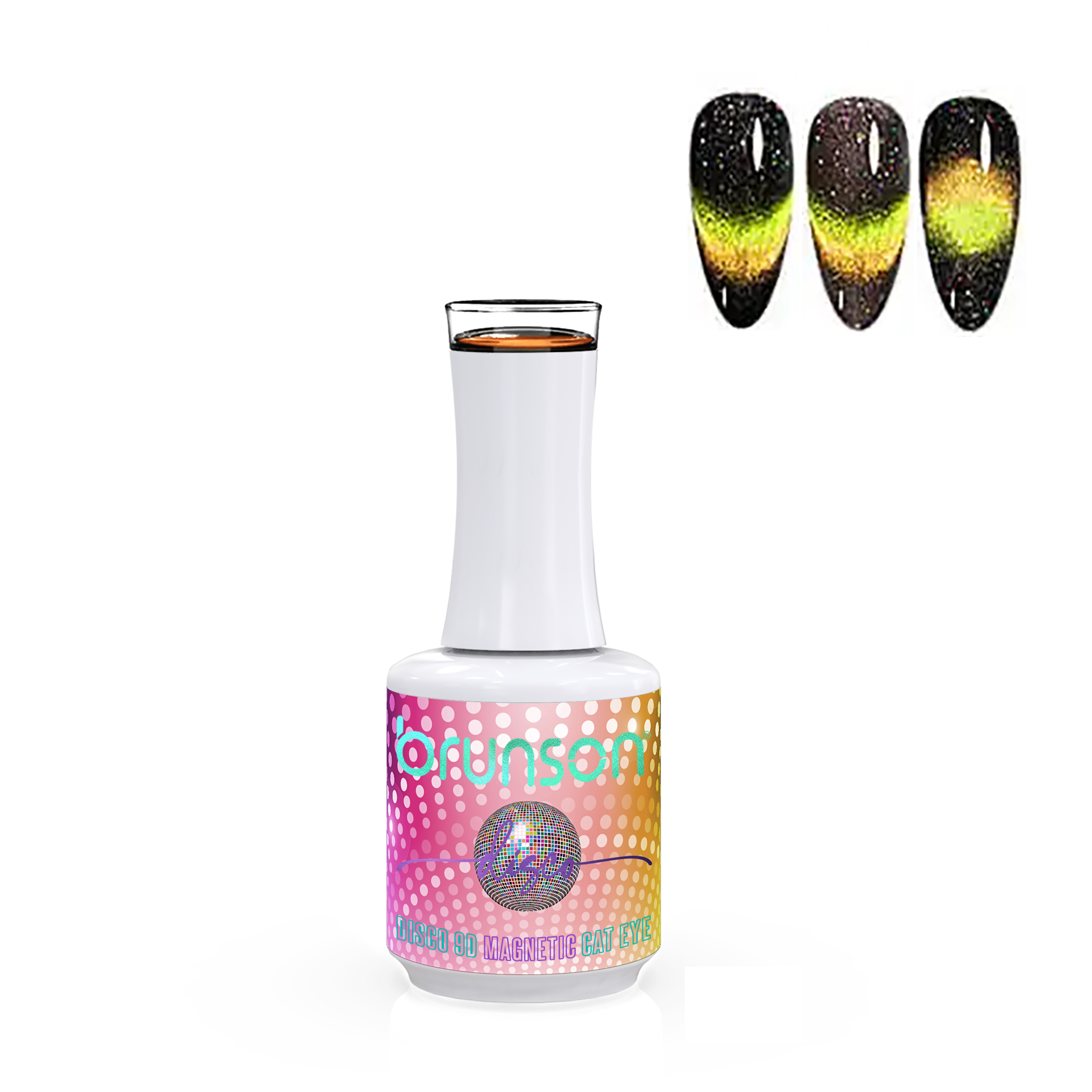 Disco 9D Magnetic Cat Eye Nail Gel Polish B9DD16