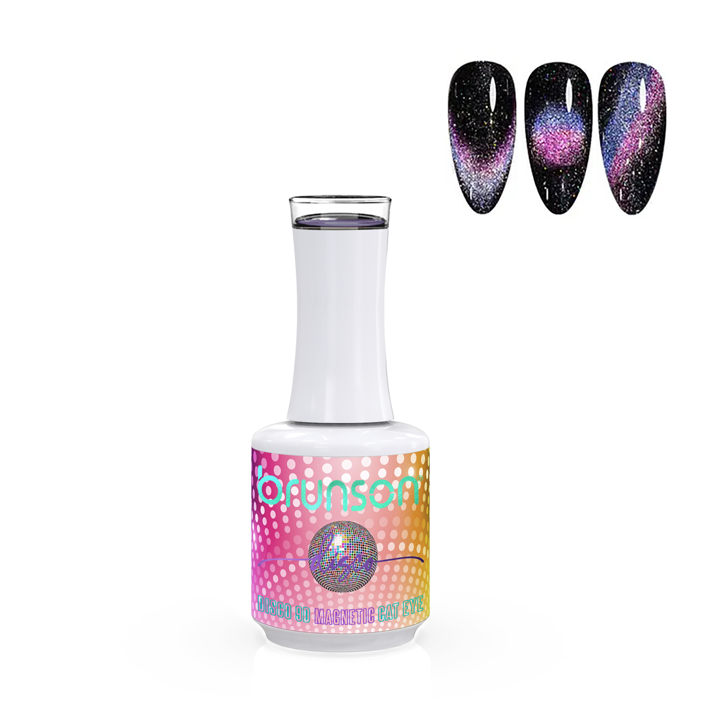 Disco 9D Magnetic Cat Eye Nail Gel Polish B9DD02