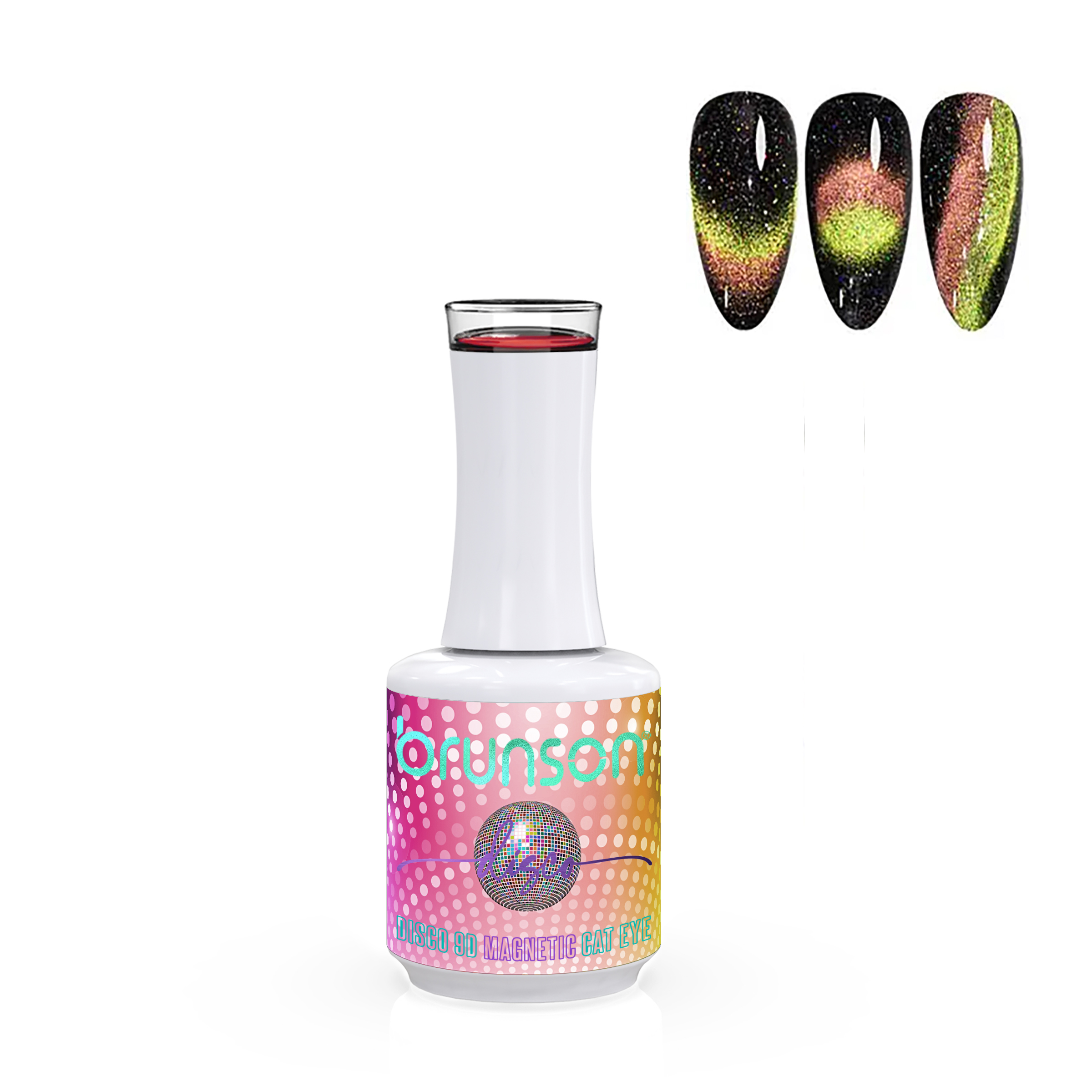 Disco 9D Magnetic Cat Eye Nail Gel Polish B9DD08