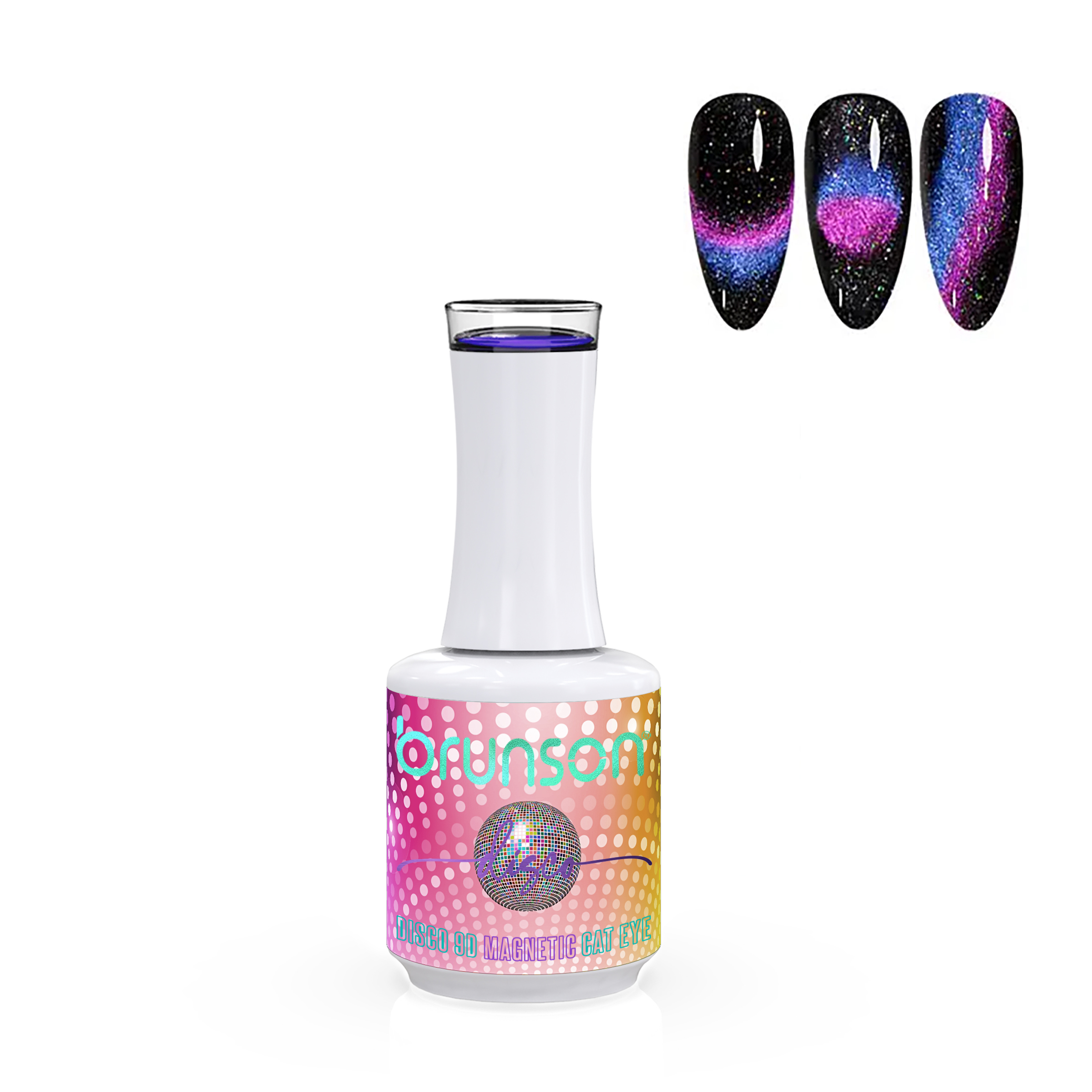Disco 9D Magnetic Cat Eye Nail Gel Polish B9DD09