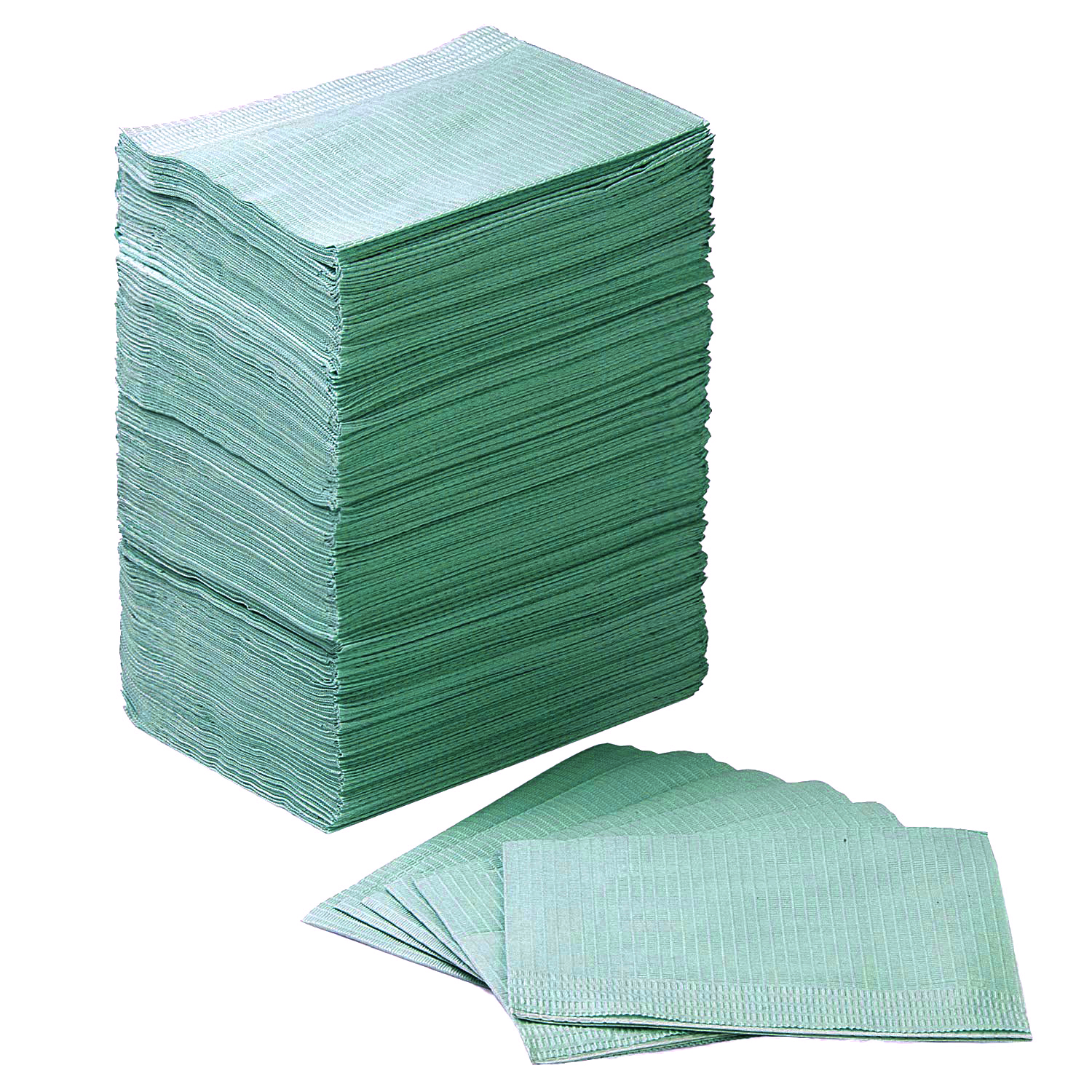 Disposable Bibs 13" x 18" 3 Ply Waterproof Bibs Tattoo Piercing Prevent Leak Through Bib Napkin for Beauty Salon Cleaning 125 pcs/bag BDT02