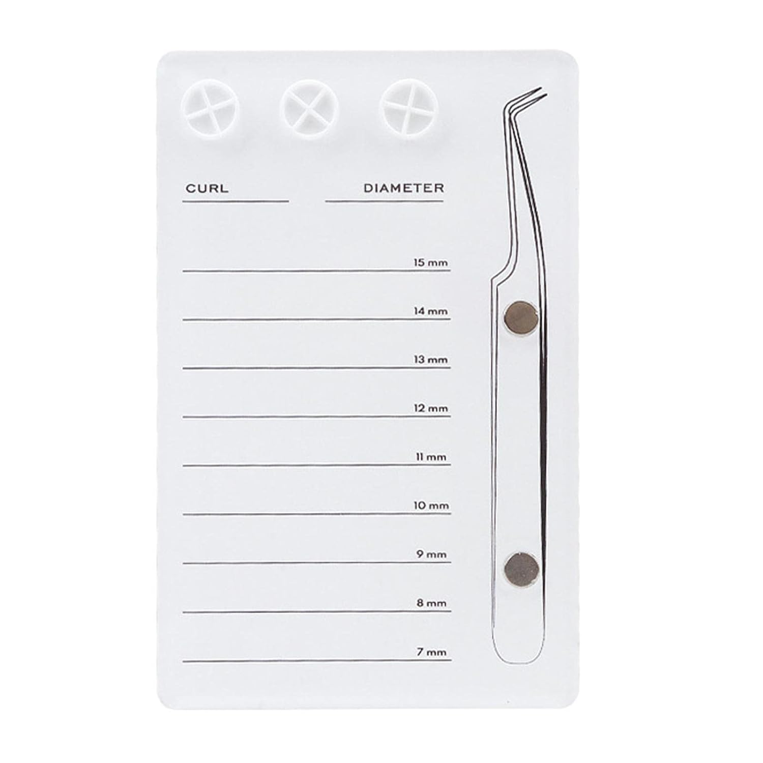 Eyelash Extensions Pallet Kit Tweezers Glue Holder Acrylic Lash Extension EEDB
