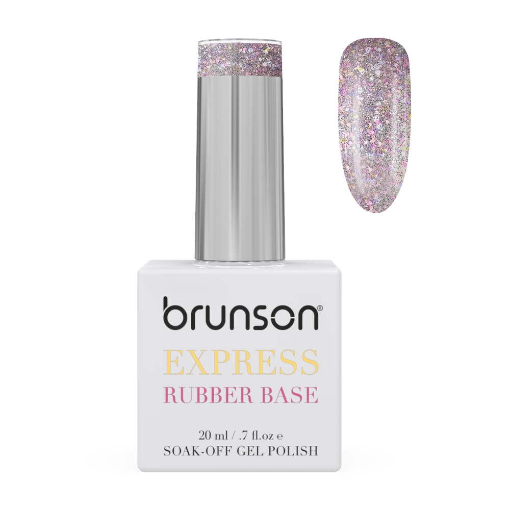 Rubber Base Gel for Nails Glitter Shade Micro Diamond DB5371
