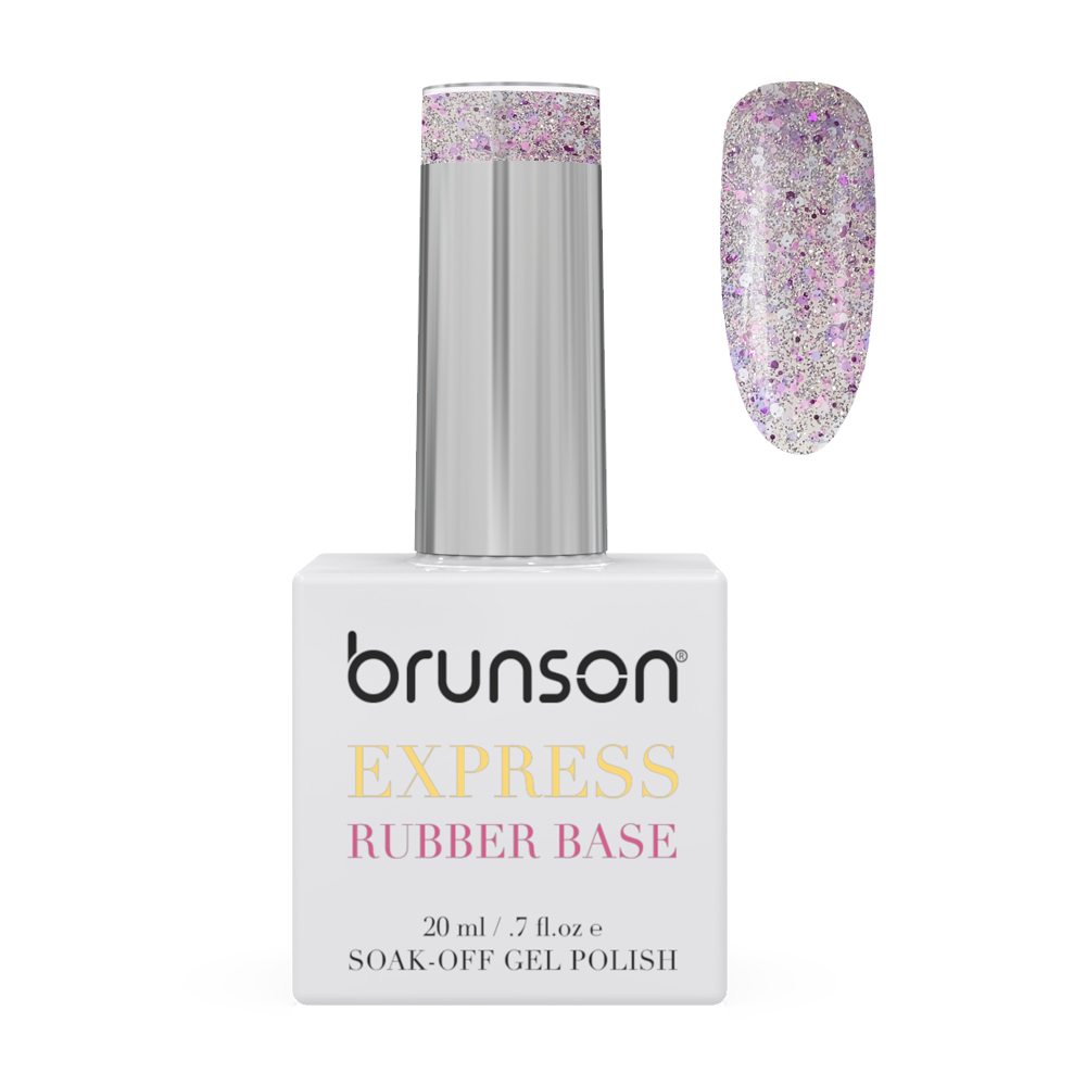 Rubber Base Gel for Nails Glitter Shade Micro Diamond DB5372