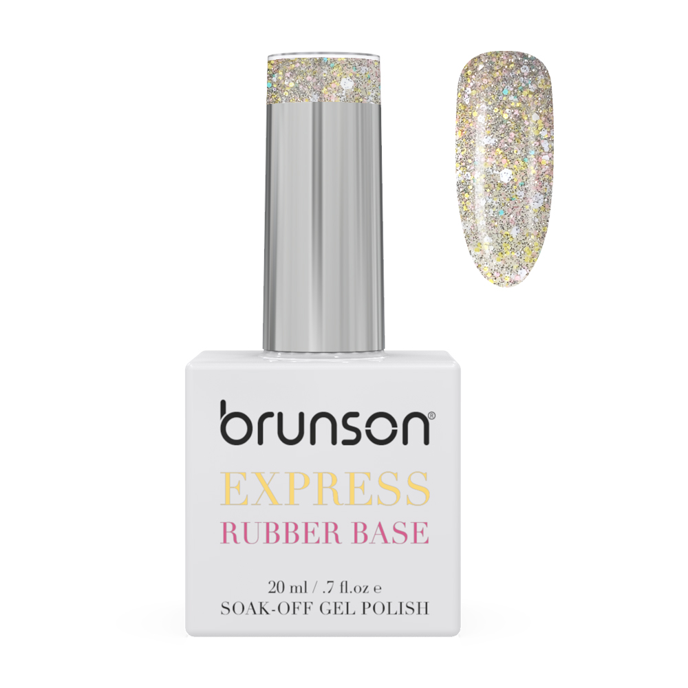 Rubber Base Gel for Nails Glitter Shade Micro Diamond DB5373